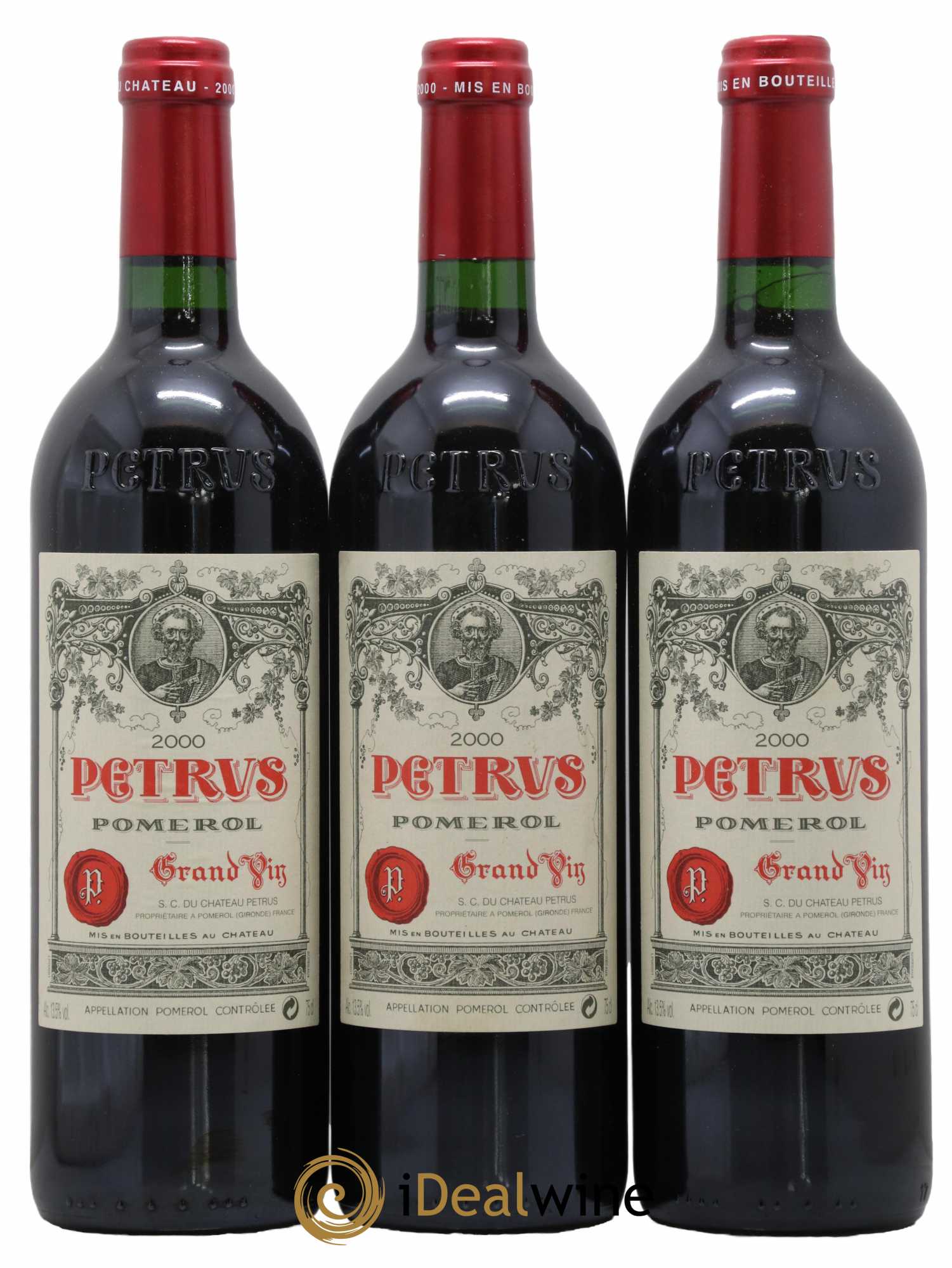 Caisse Primeurs Haut Brion, Latour, Petrus, Margaux 2000 - Lotto di 12 bottiglie - 1