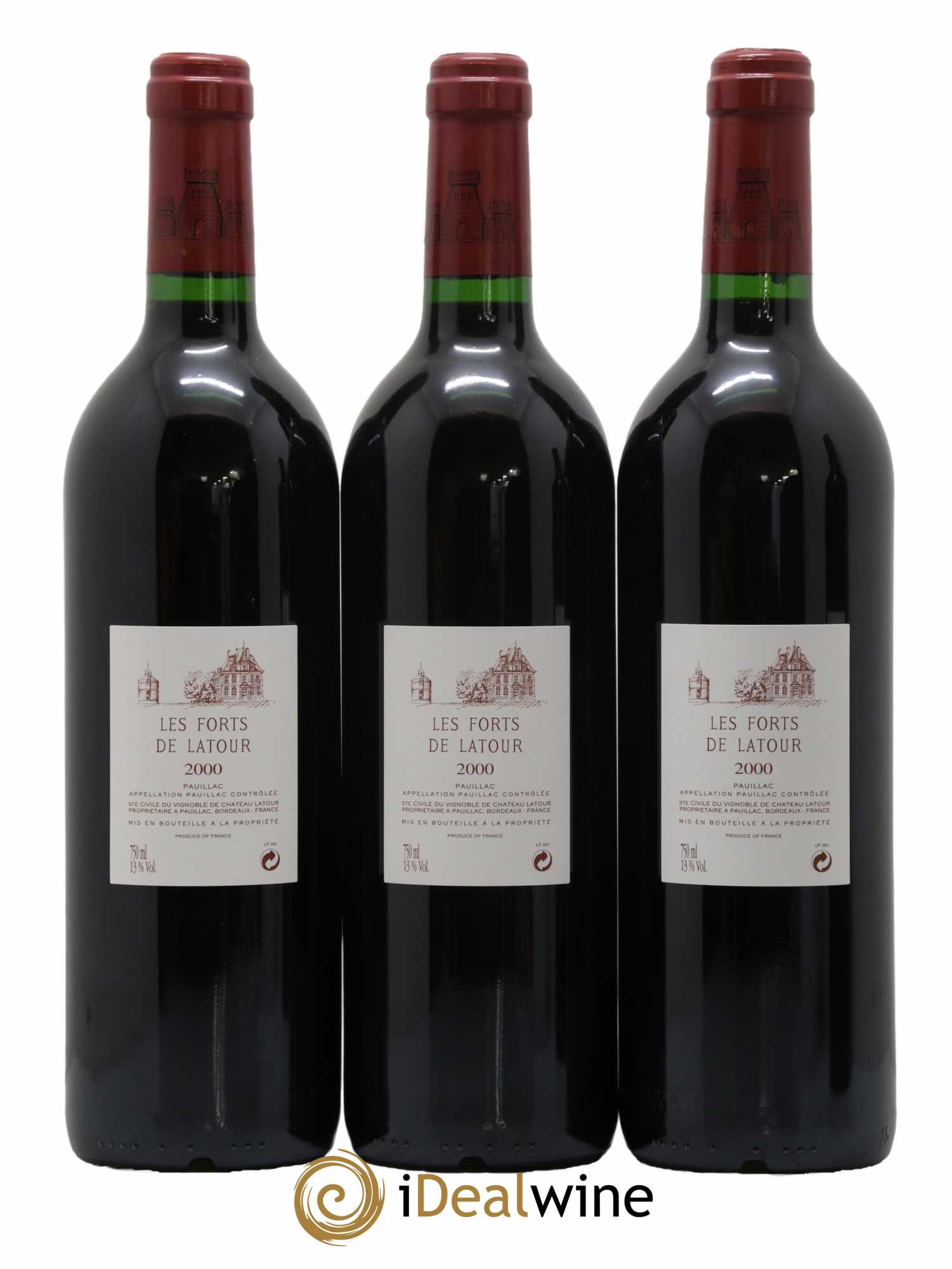 Les Forts de Latour Second Vin 2000 - Lot de 12 bouteilles - 8