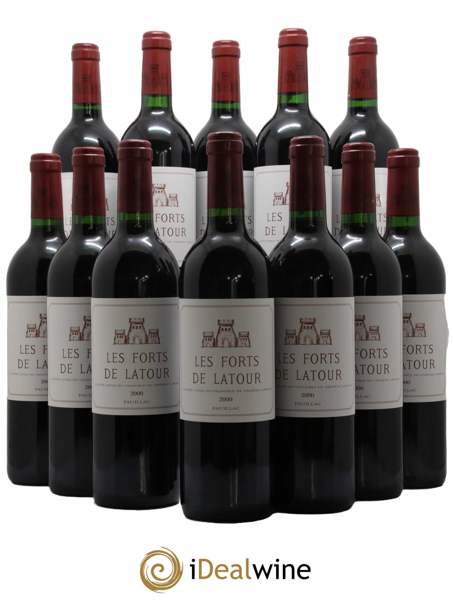 Les Forts de Latour Second Vin 2000 - Lot de 12 bouteilles - 0