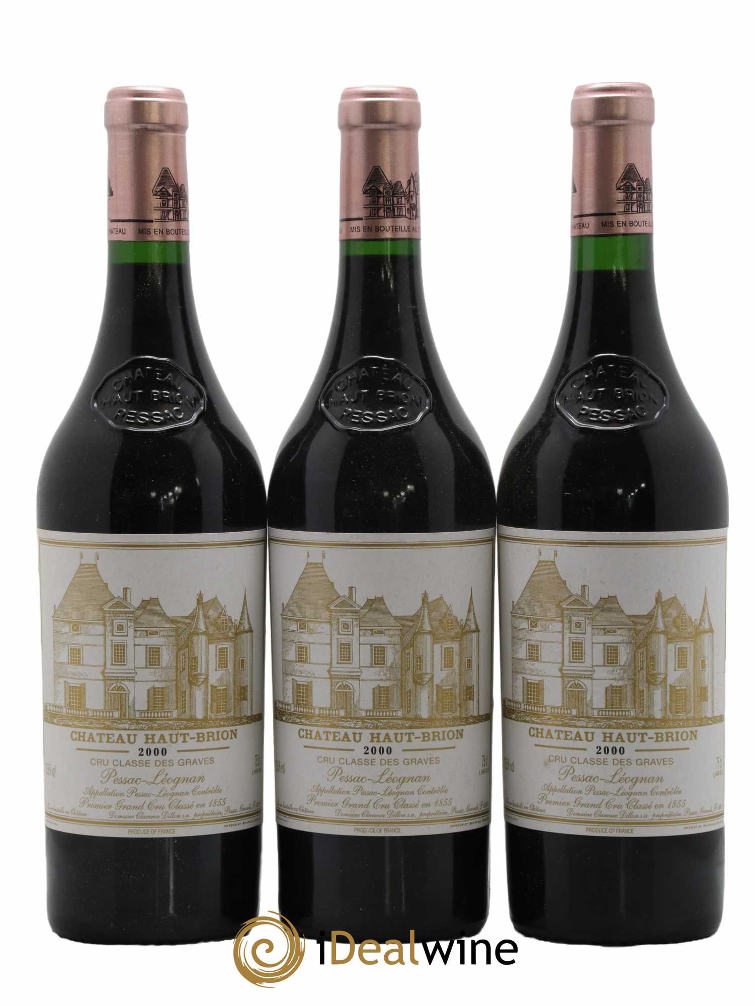 Château Haut Brion 1er Grand Cru Classé 2000 - Lot de 12 bouteilles - 2