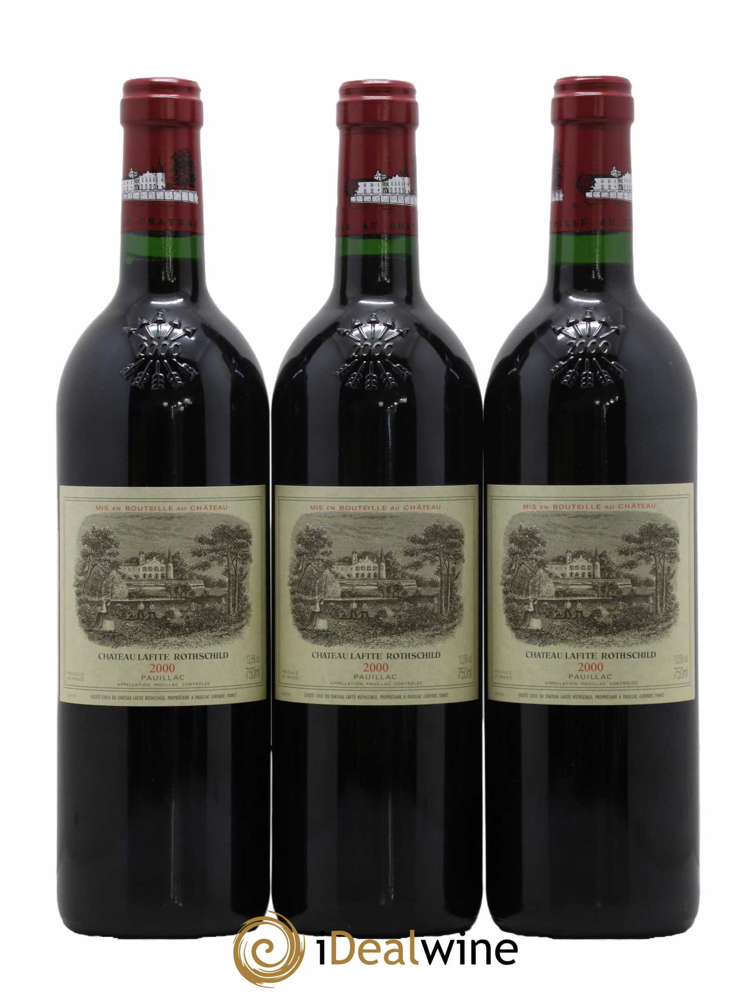 Château Lafite Rothschild 1er Grand Cru Classé 2000 - Posten von 6 Flaschen - 1