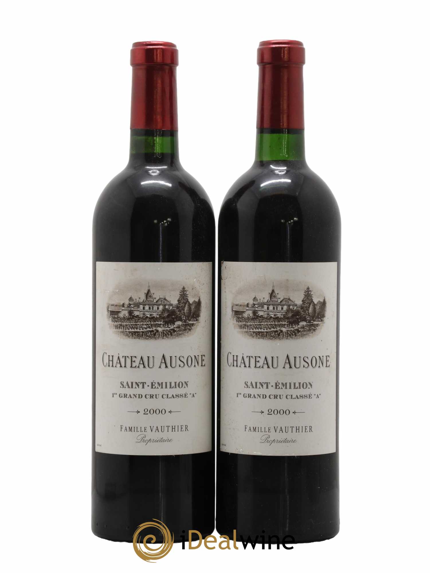 Château Ausone 1er Grand Cru Classé A 2000 - Lot de 2 bouteilles - 0