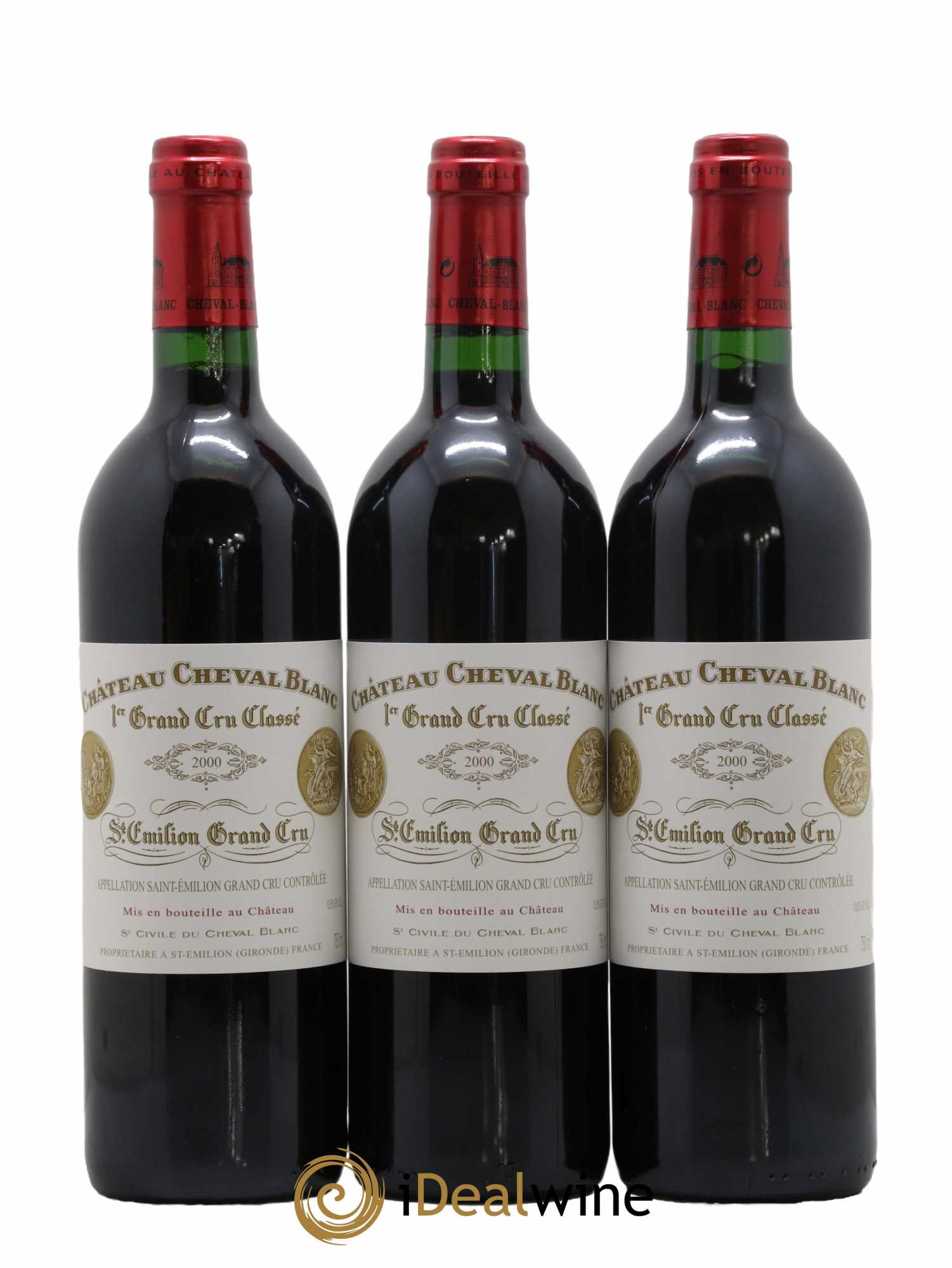 Château Cheval Blanc 1er Grand Cru Classé A 2000 - Lot de 6 bouteilles - 1