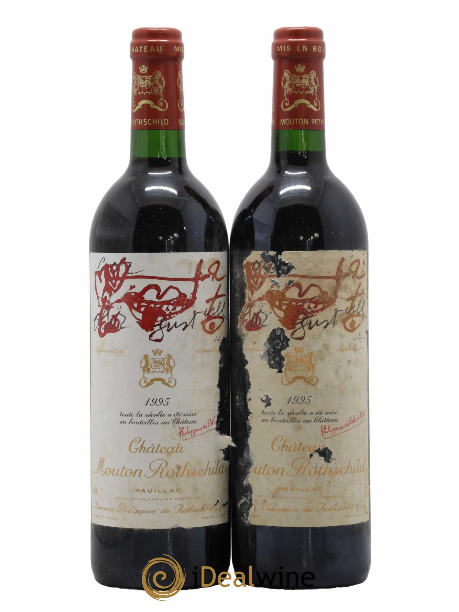 Caisse Primeurs Lafite, Latour, Mouton, Petrus, Cheval Blanc, Margaux 1995 - Lot de 12 bouteilles - 8