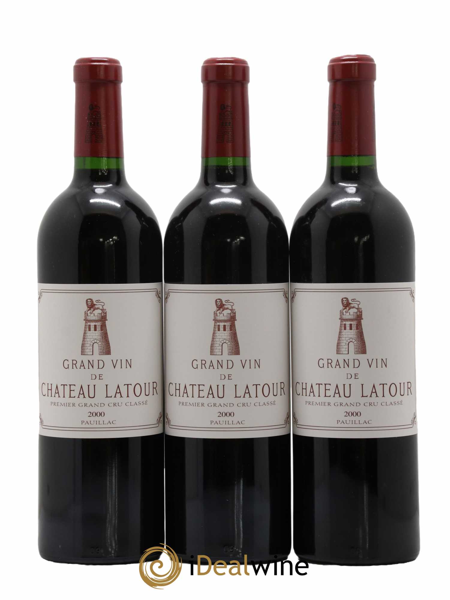 Château Latour 1er Grand Cru Classé 2000 - Lot de 3 bouteilles - 0