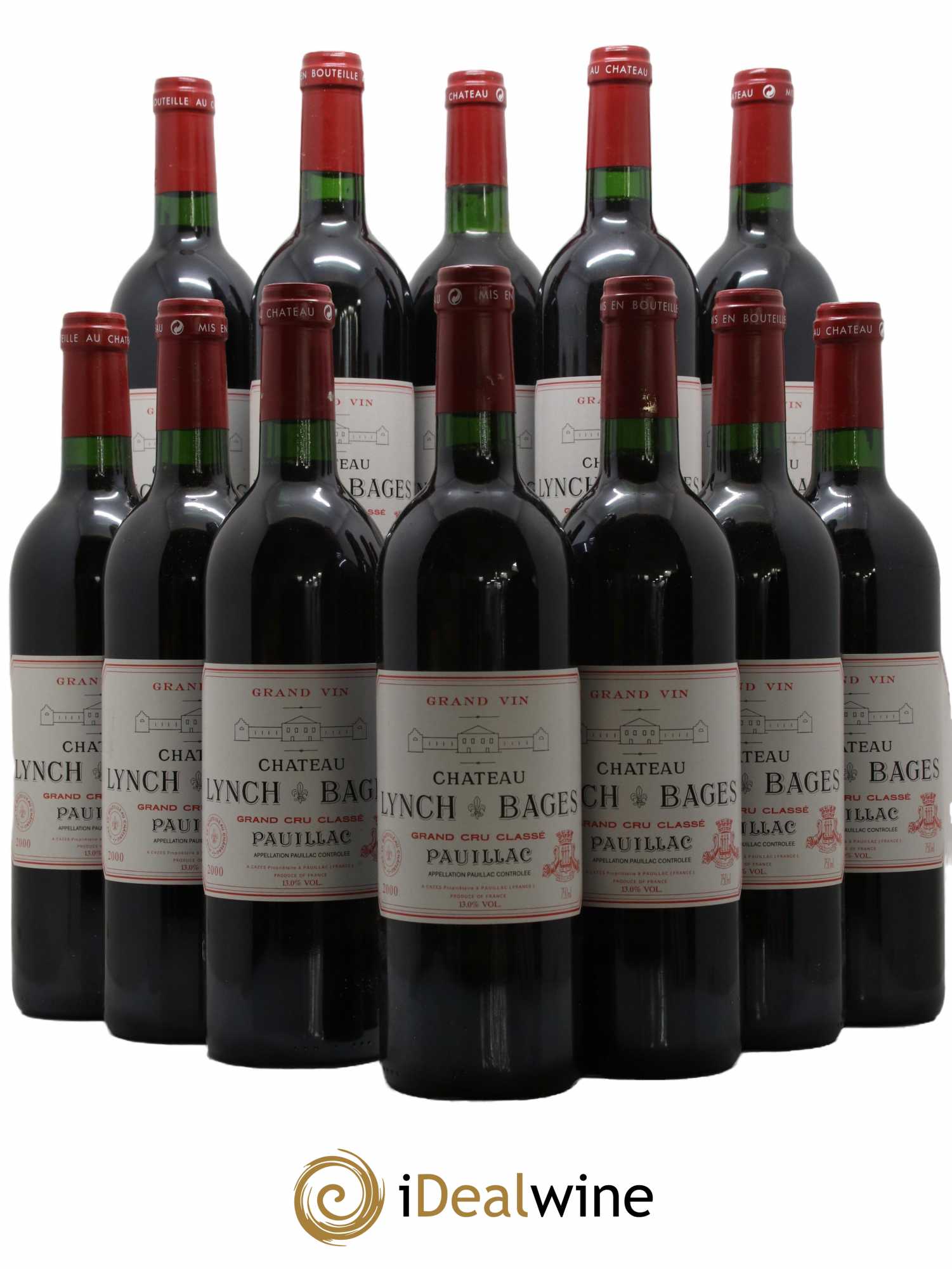 Château Lynch Bages 5ème Grand Cru Classé 2000 - Lot de 12 bouteilles - 0