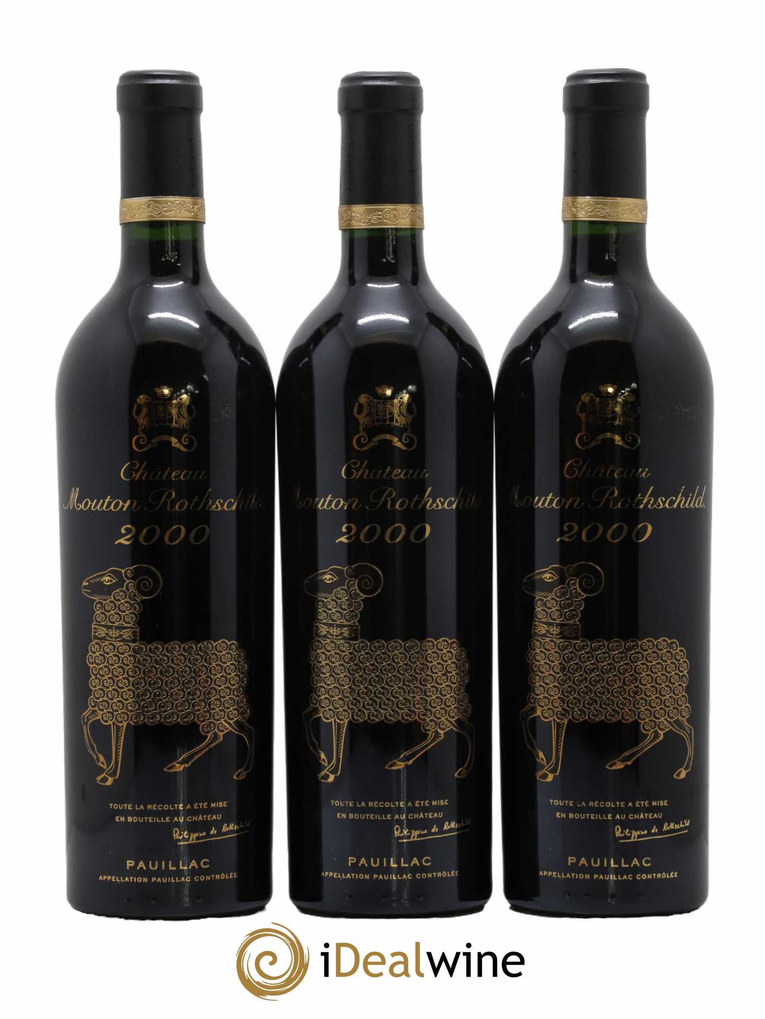 Château Mouton Rothschild 1er Grand Cru Classé 2000 - Lot de 12 bouteilles - 2