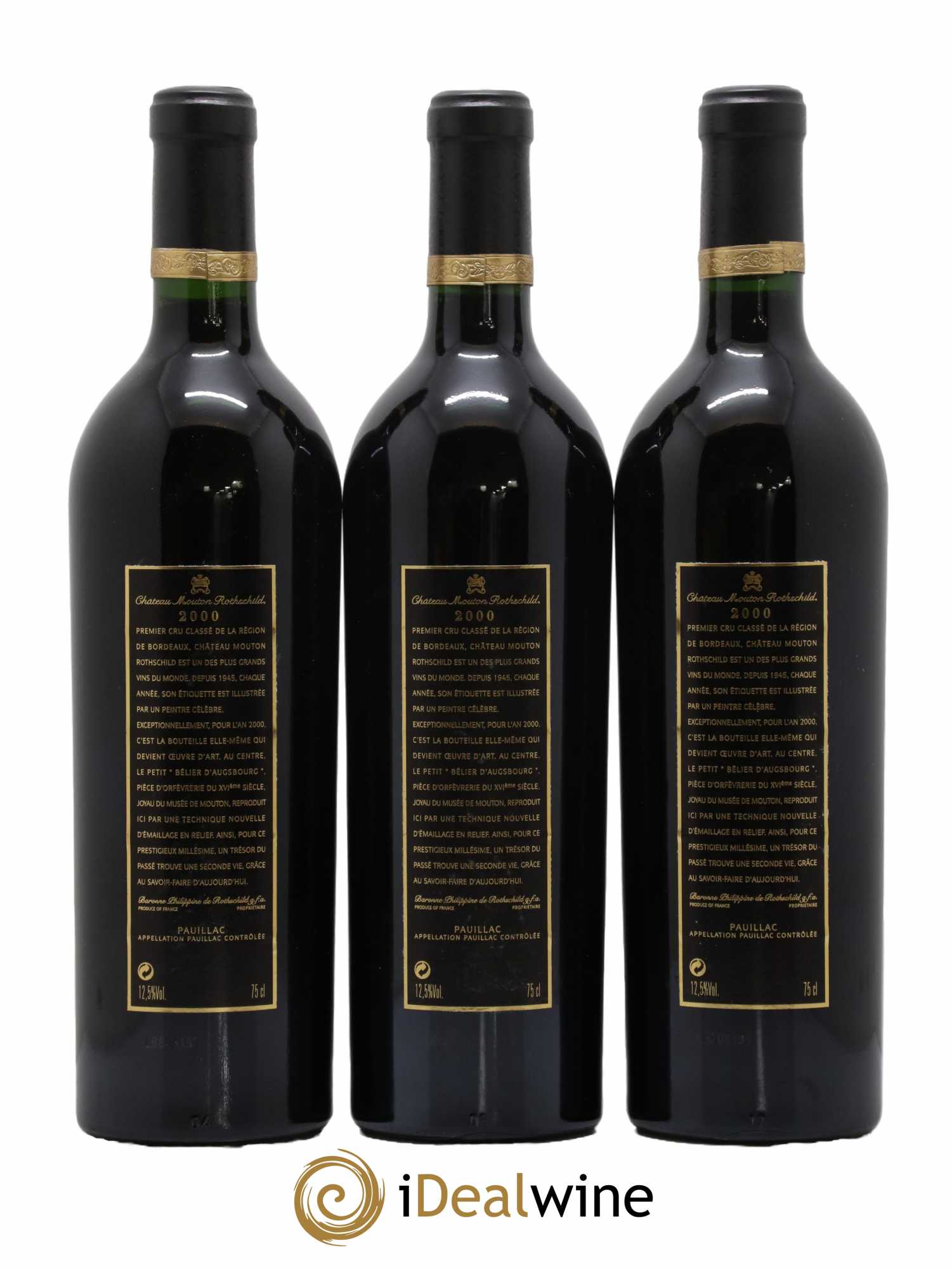Château Mouton Rothschild 1er Grand Cru Classé 2000 - Lot de 12 bouteilles - 3