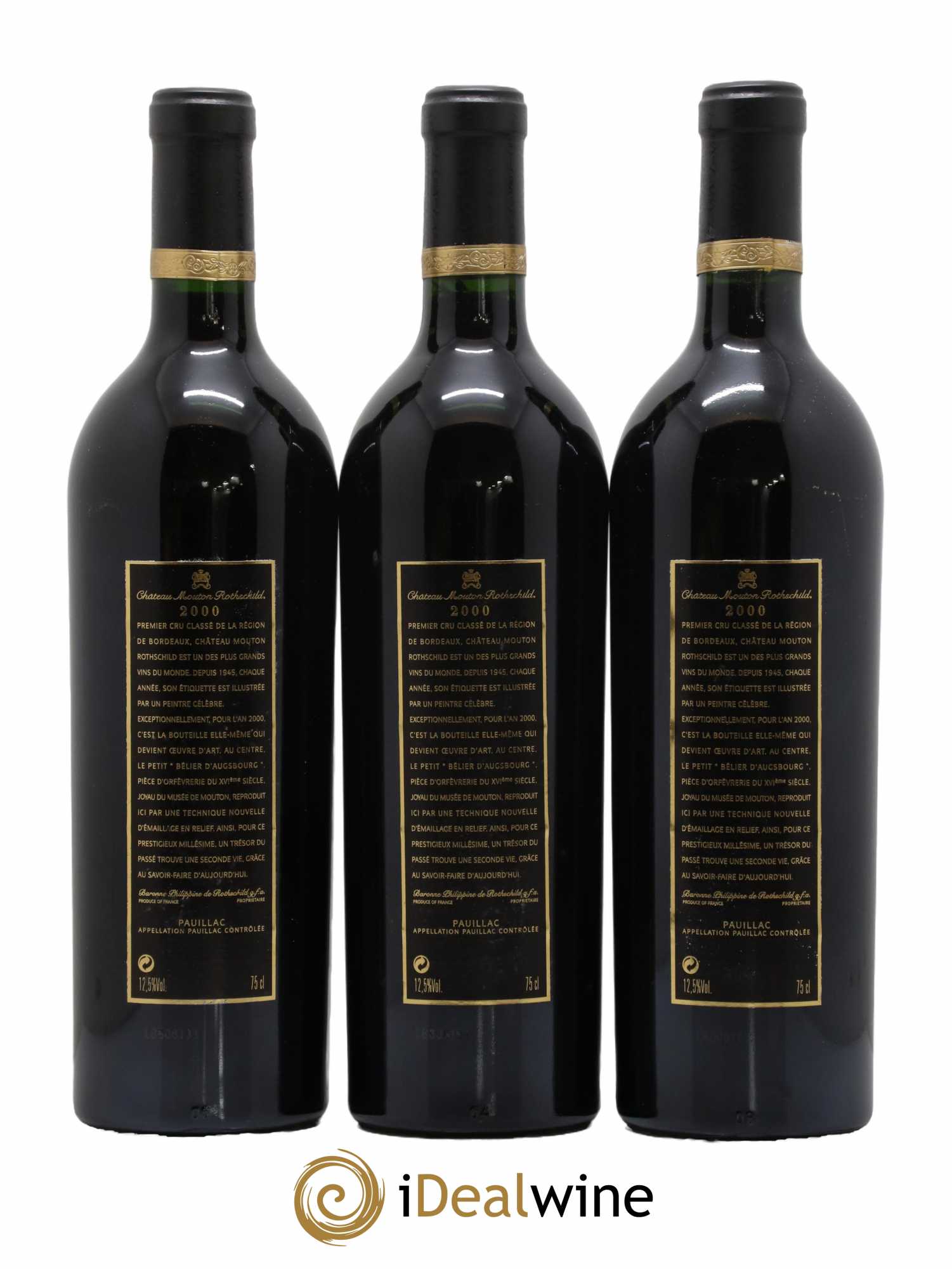 Château Mouton Rothschild 1er Grand Cru Classé 2000 - Lot de 12 bouteilles - 9