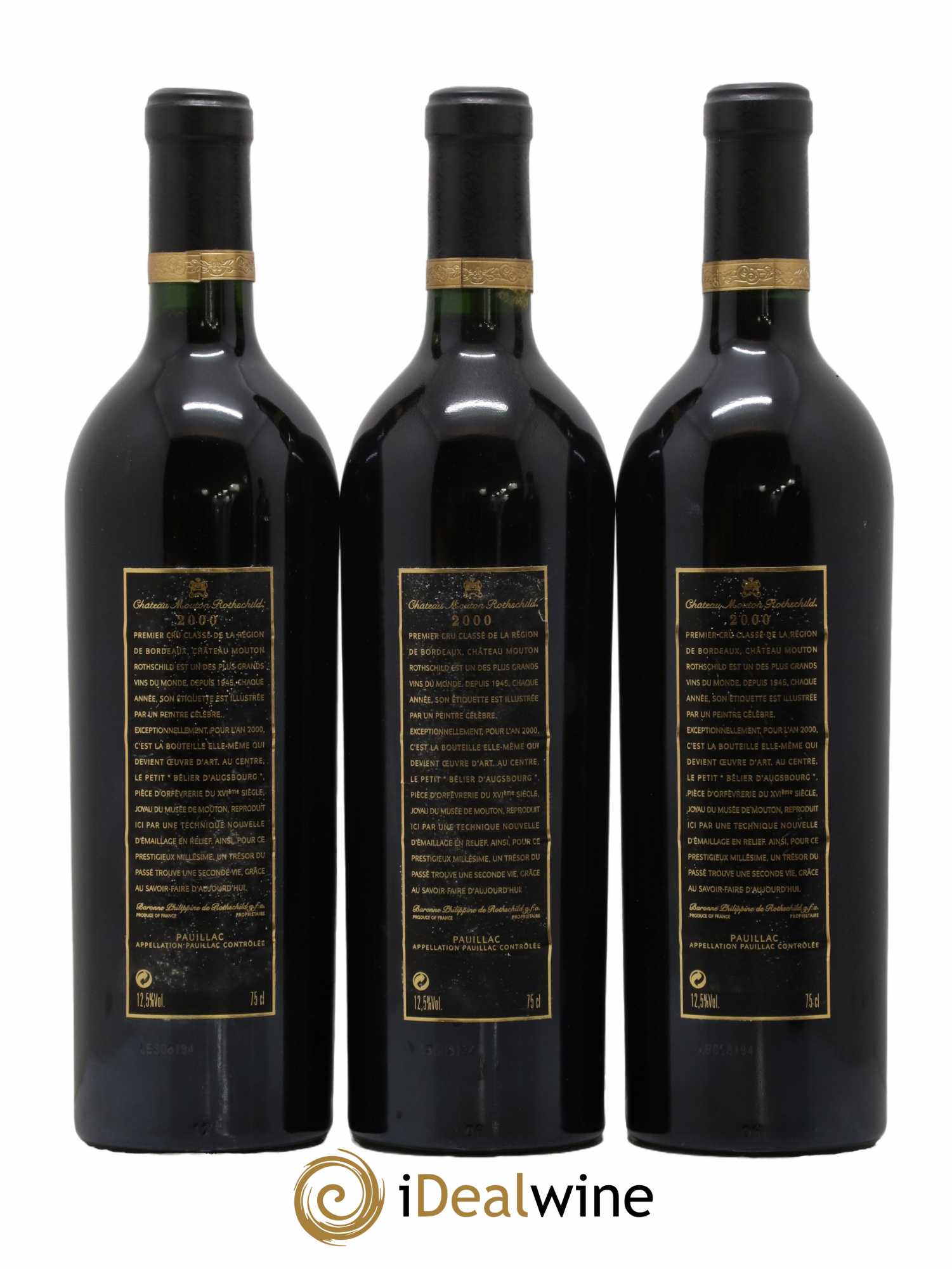 Château Mouton Rothschild 1er Grand Cru Classé 2000 - Posten von 6 Flaschen - 2