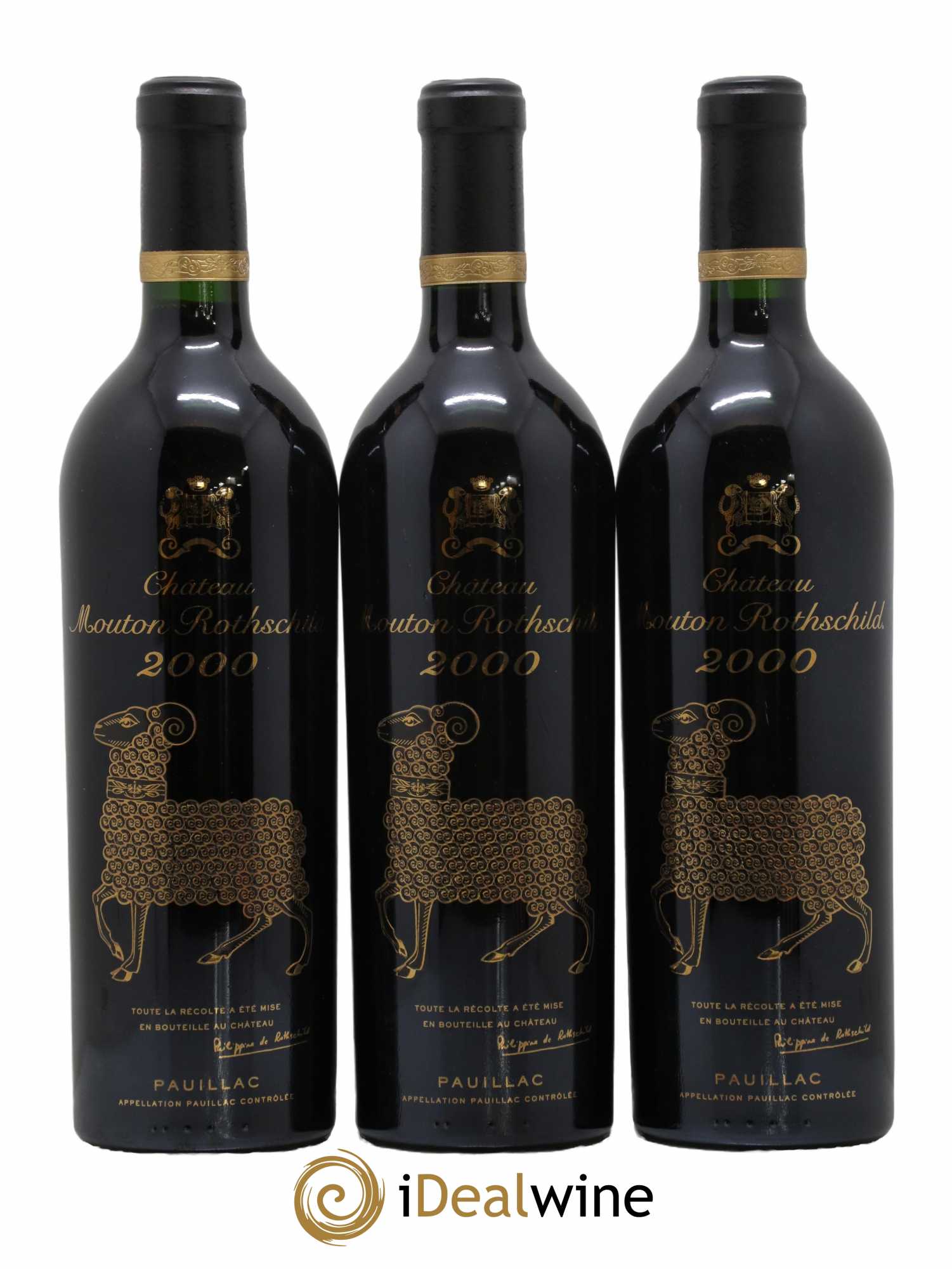 Château Mouton Rothschild 1er Grand Cru Classé 2000 - Posten von 6 Flaschen - 3