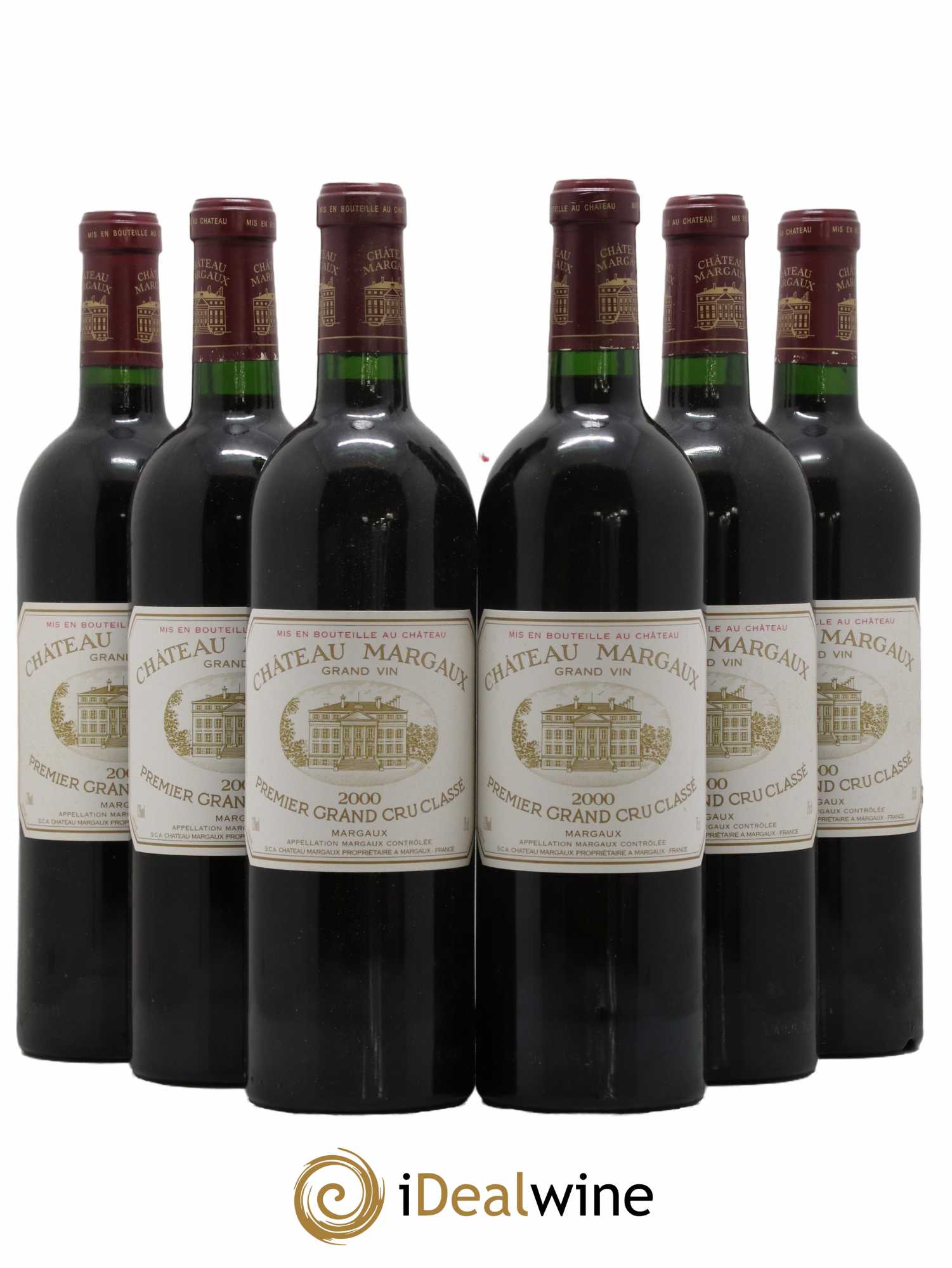 Château Margaux 1er Grand Cru Classé 2000 - Lot de 6 bouteilles - 0