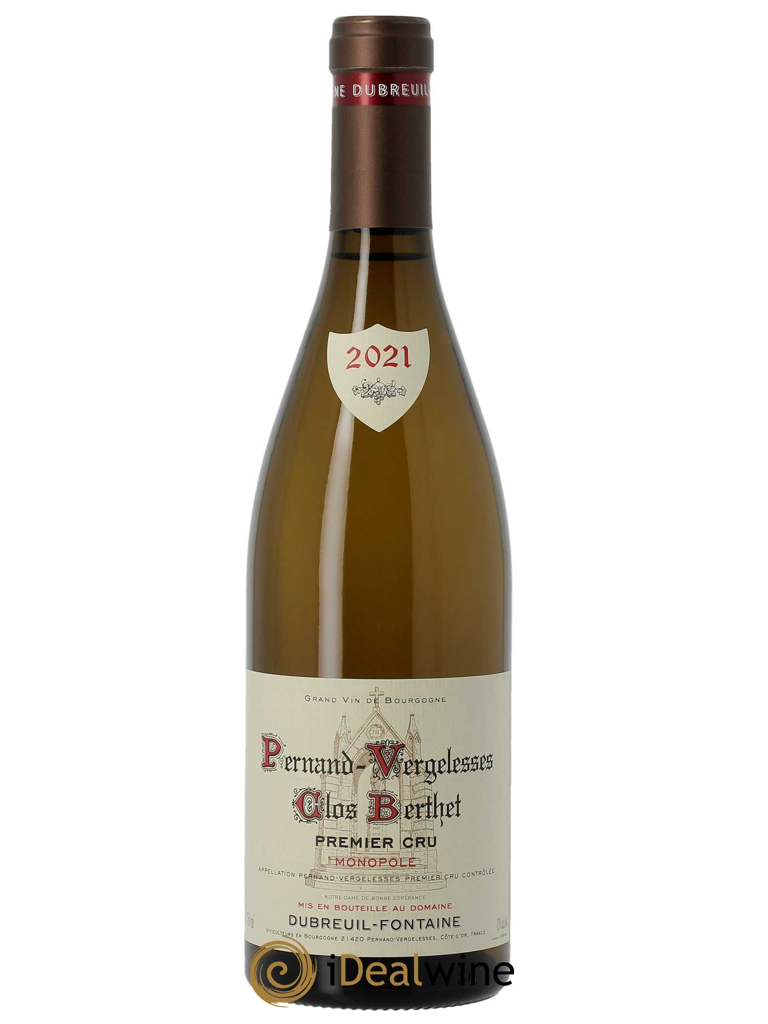 Pernand-Vergelesses 1er Cru Clos Berthet Monopole Domaine Dubreuil Fontaine 2021 - Lot of 1 bottle - 0
