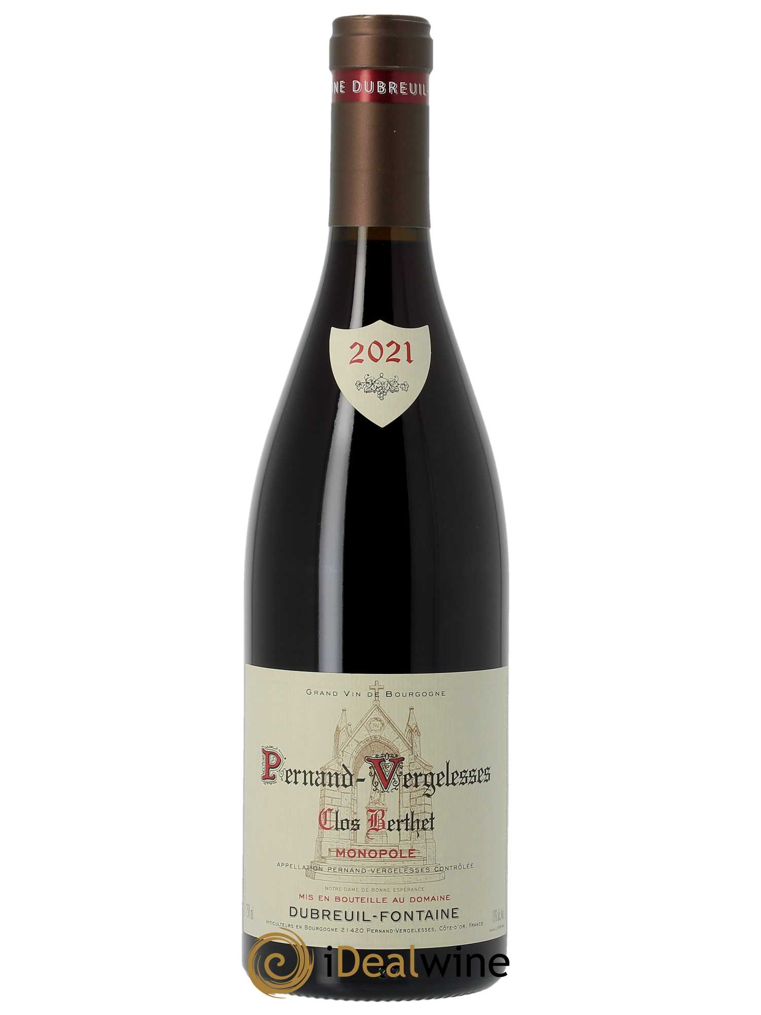 Pernand-Vergelesses Clos Berthet Monopole Domaine Dubreuil Fontaine 2021 - Lot of 1 bottle - 0