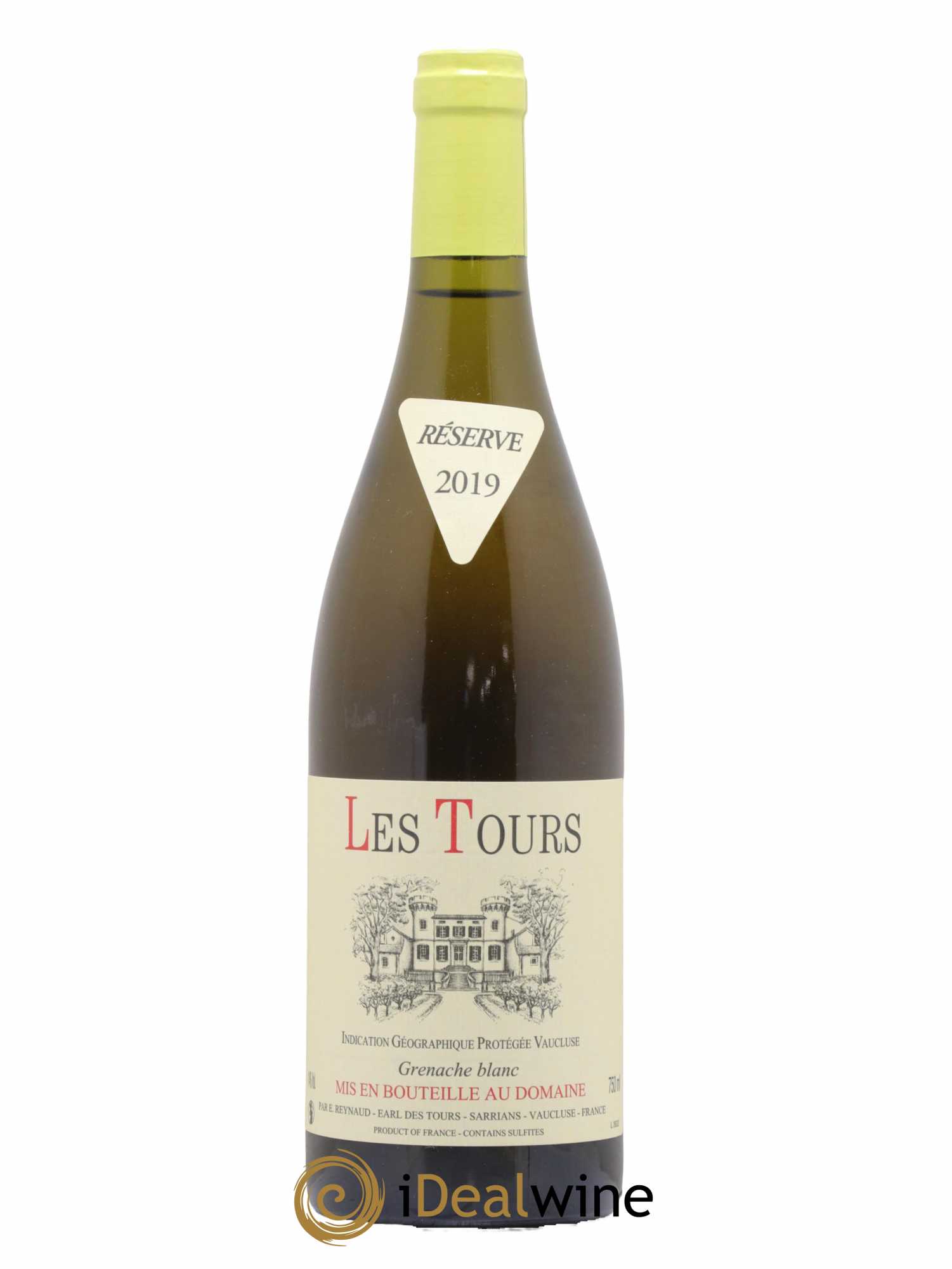 Vaucluse (Vin de Pays de Vaucluse) Les Tours Grenache Blanc Emmanuel Reynaud 2019 - Lot de 1 bouteille - 0