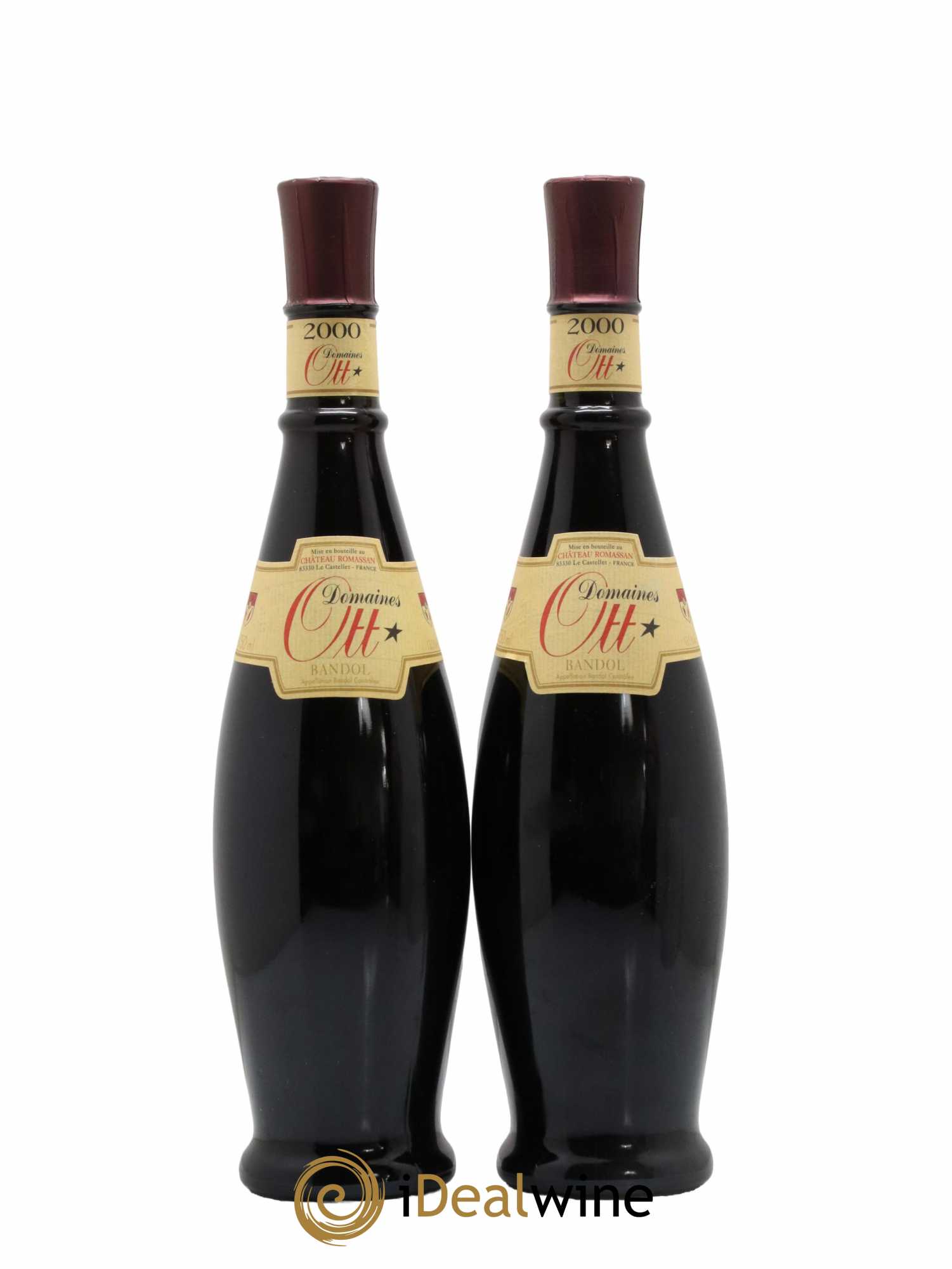 Bandol Chateau Romassan Domaines Ott 2000 - Lot de 2 bouteilles - 0