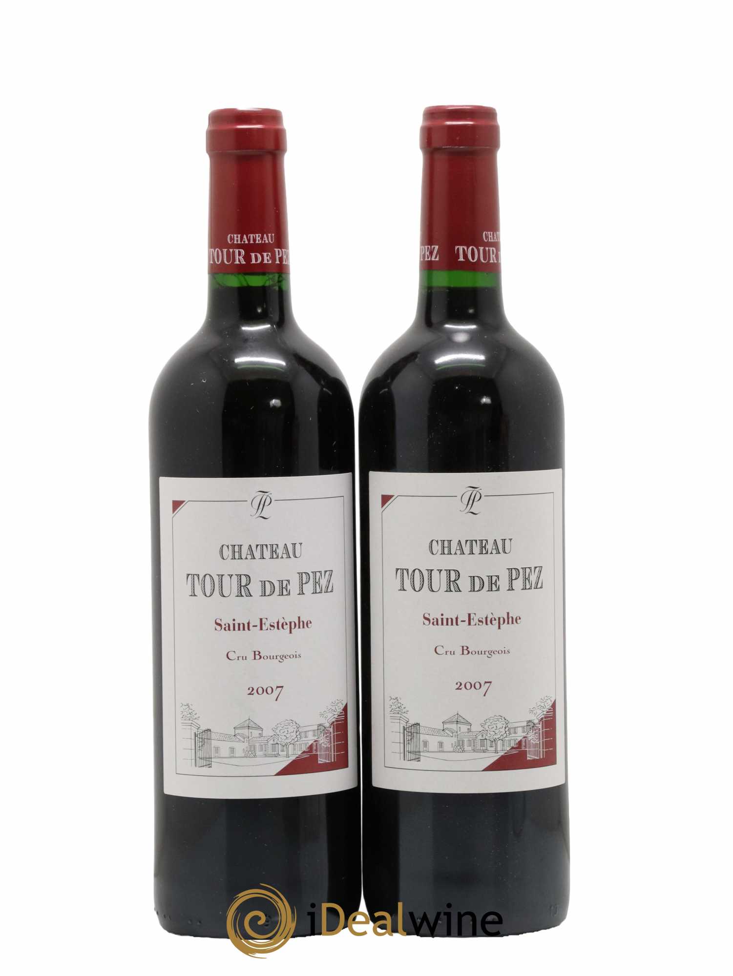 Château Tour de Pez Cru Bourgeois 2007 - Lot de 2 bouteilles - 0