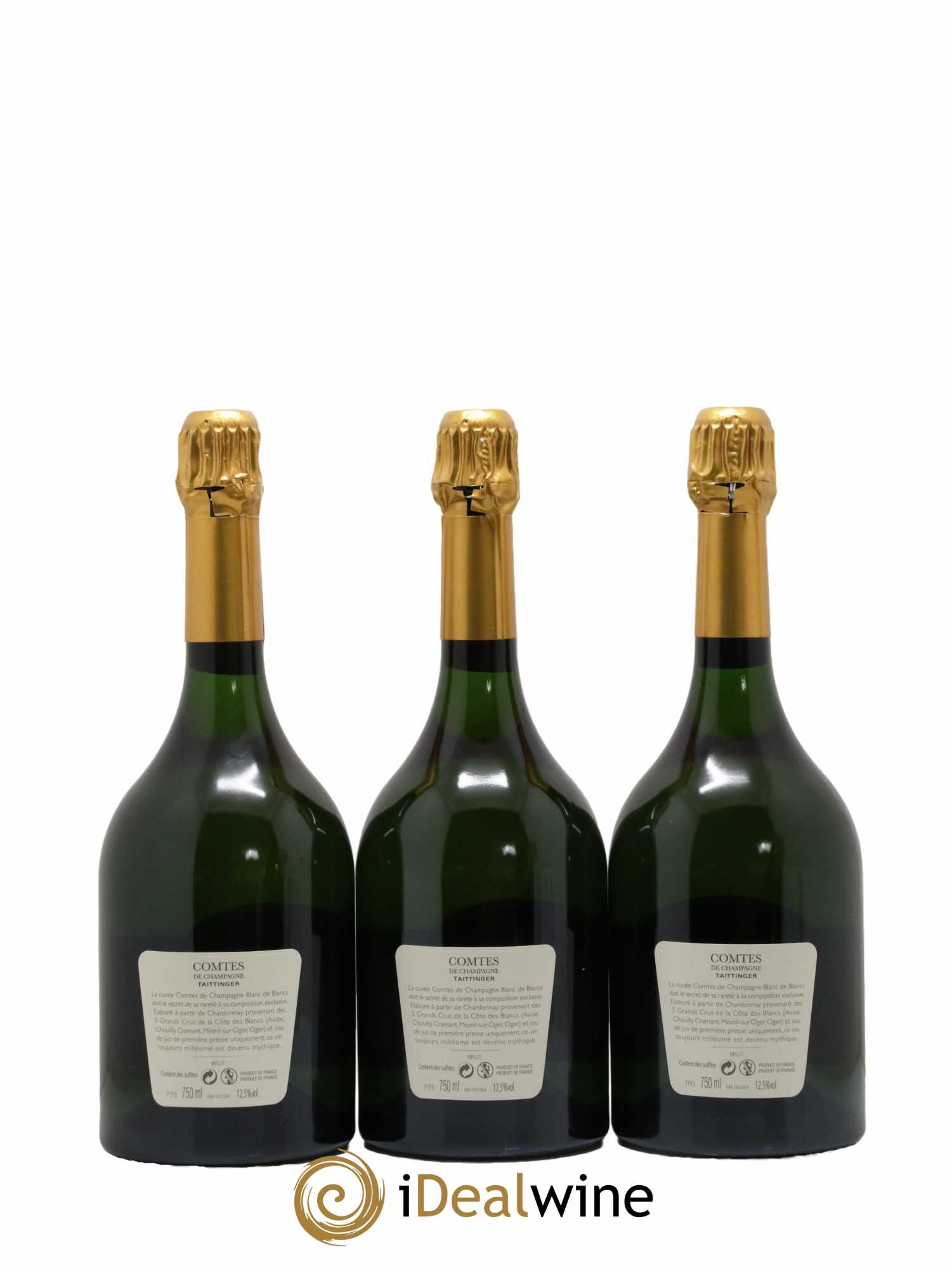 Comtes de Champagne Taittinger 2008 - Lot de 3 bouteilles - 1