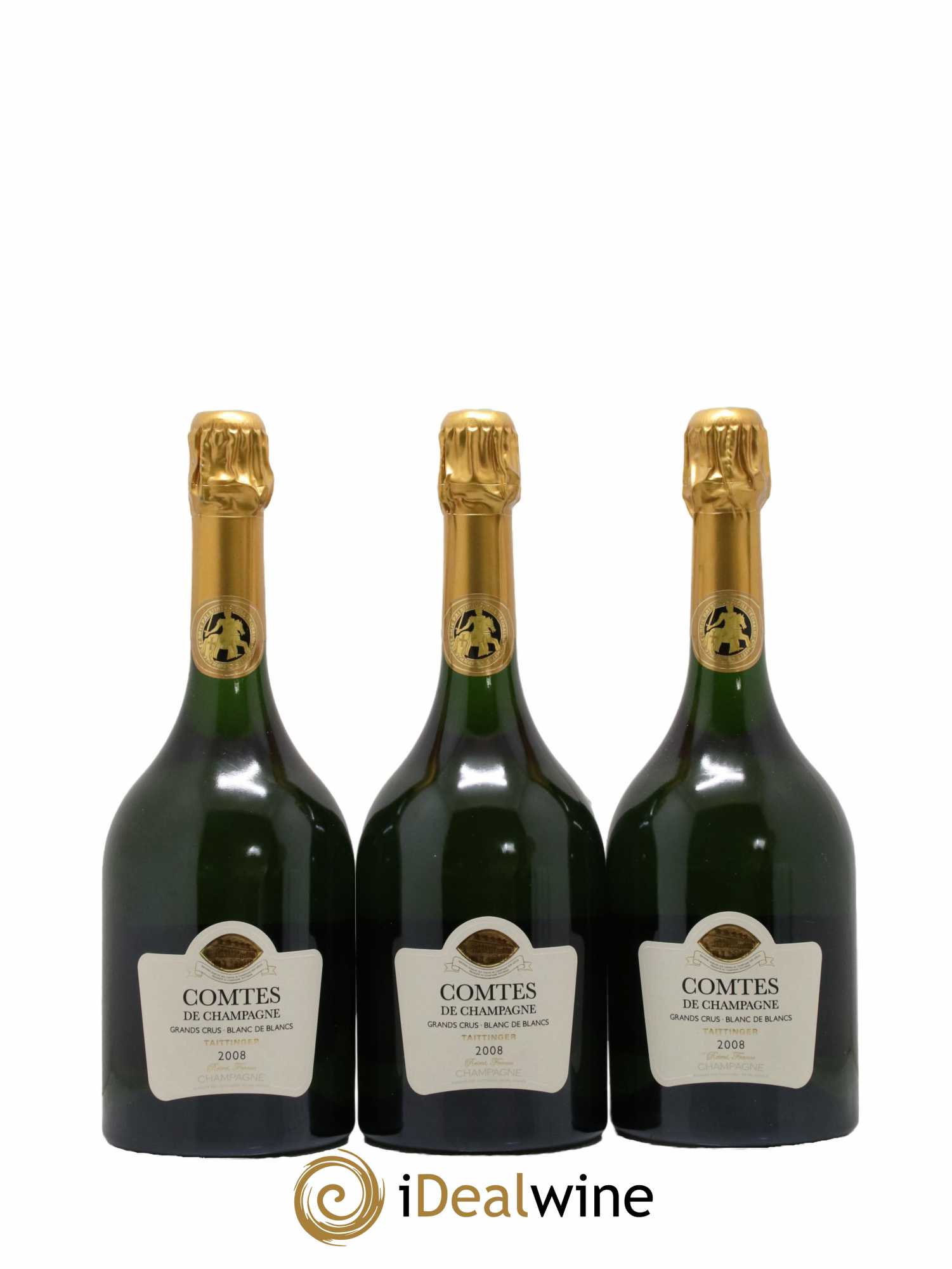 Comtes de Champagne Taittinger 2008 - Lot de 3 bouteilles - 0