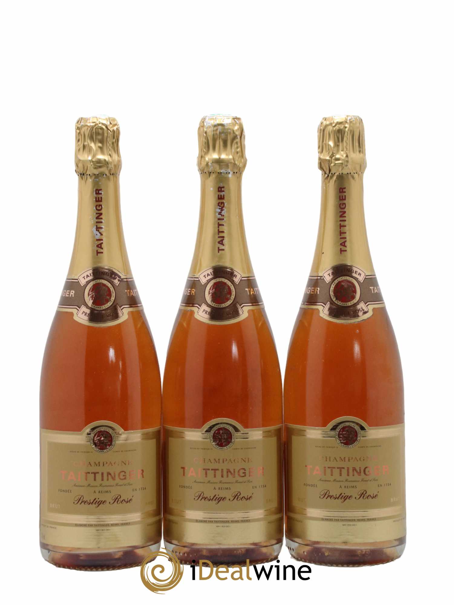 Prestige rosé Taittinger - Lot de 3 bouteilles - 0