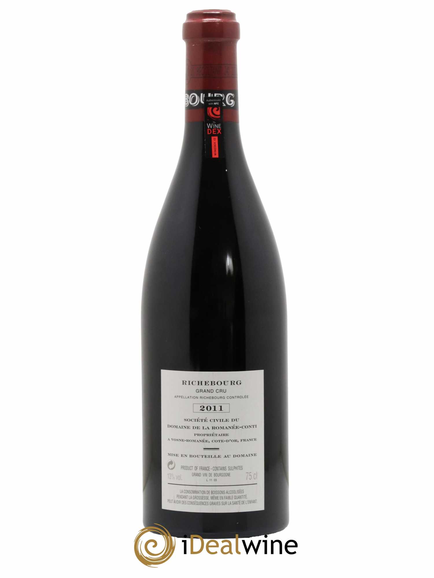 Richebourg Grand Cru Domaine de la Romanée-Conti 2011 - Posten von 1 Flasche - 1