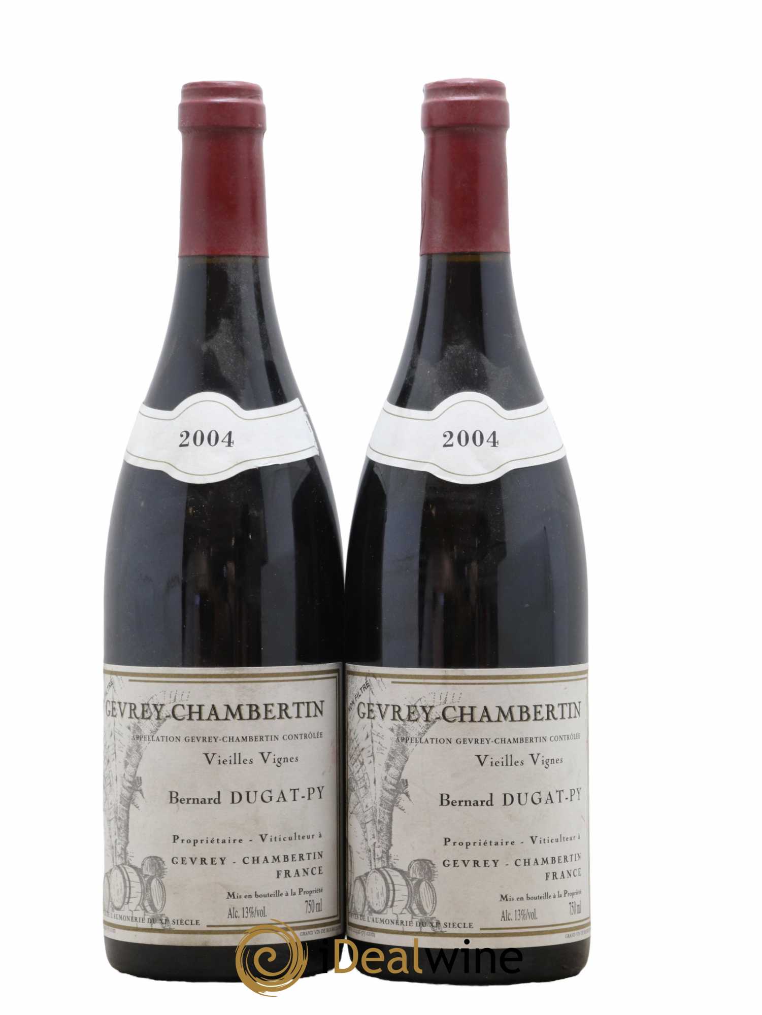 Gevrey-Chambertin Vieilles Vignes Dugat-Py 2004 - Lot de 2 bouteilles - 0