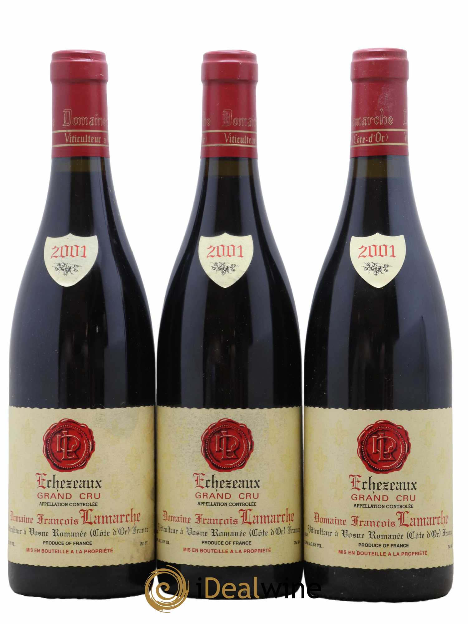Echezeaux Grand Cru Lamarche (Domaine) 2001 - Lot de 3 bouteilles - 0
