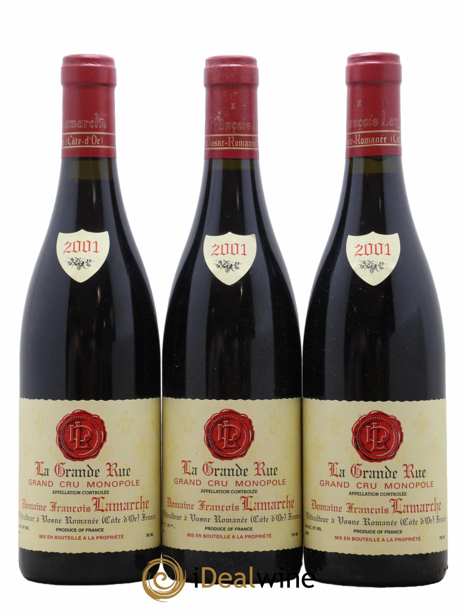 La Grande Rue Grand Cru Lamarche (Domaine) 2001 - Lot de 3 bouteilles - 0