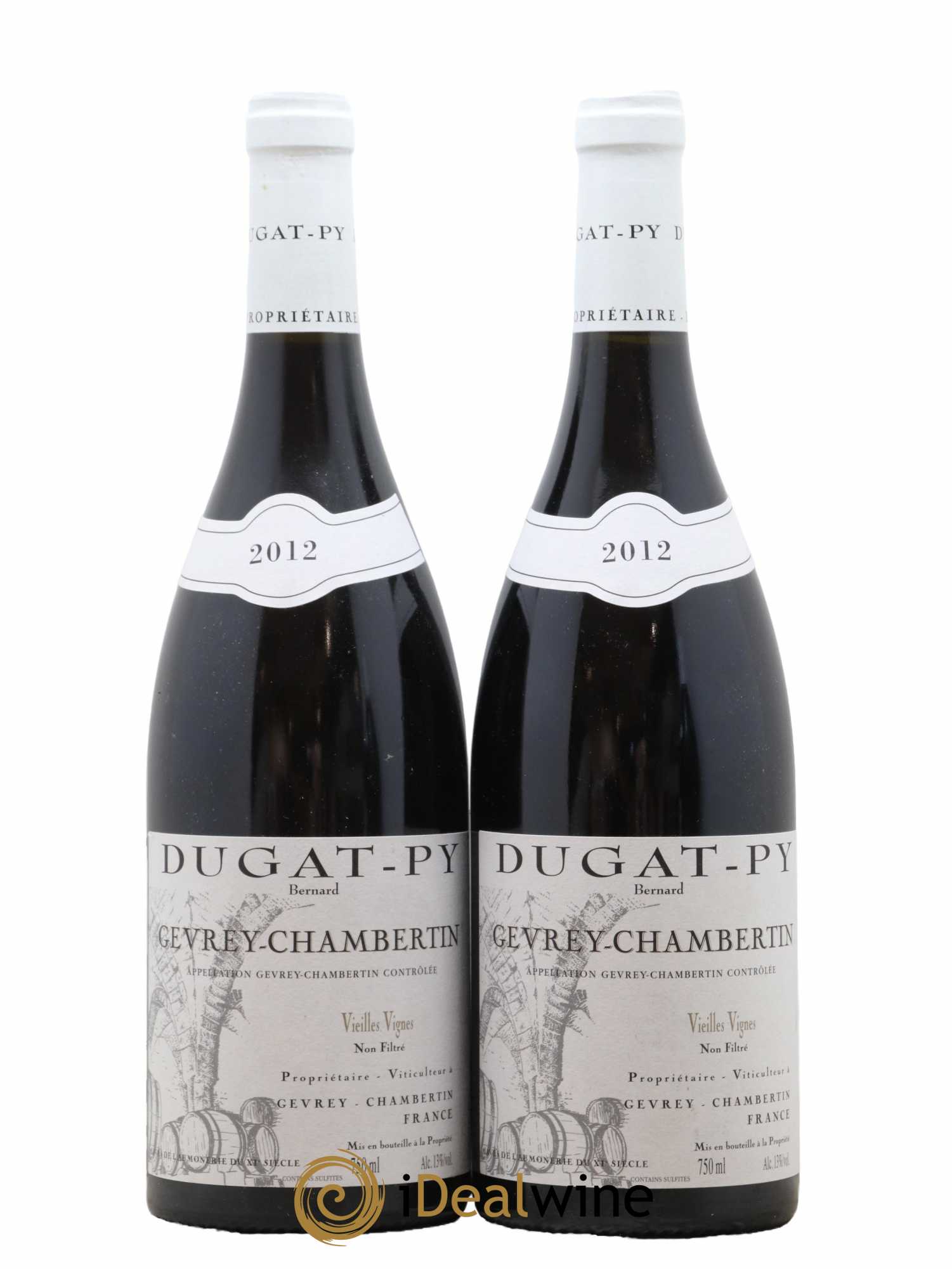 Gevrey-Chambertin Vieilles Vignes Dugat-Py 2012 - Lot de 2 bouteilles - 0