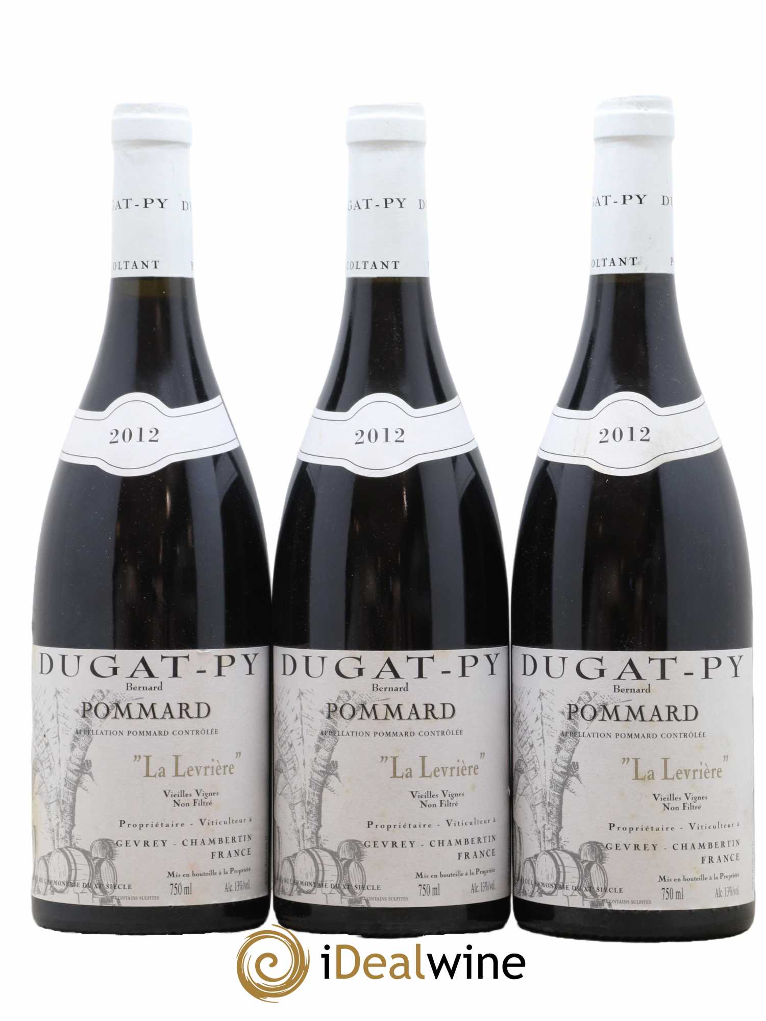 Pommard La Levrière Vieilles Vignes Dugat-Py 2012 - Lot de 3 bouteilles - 0