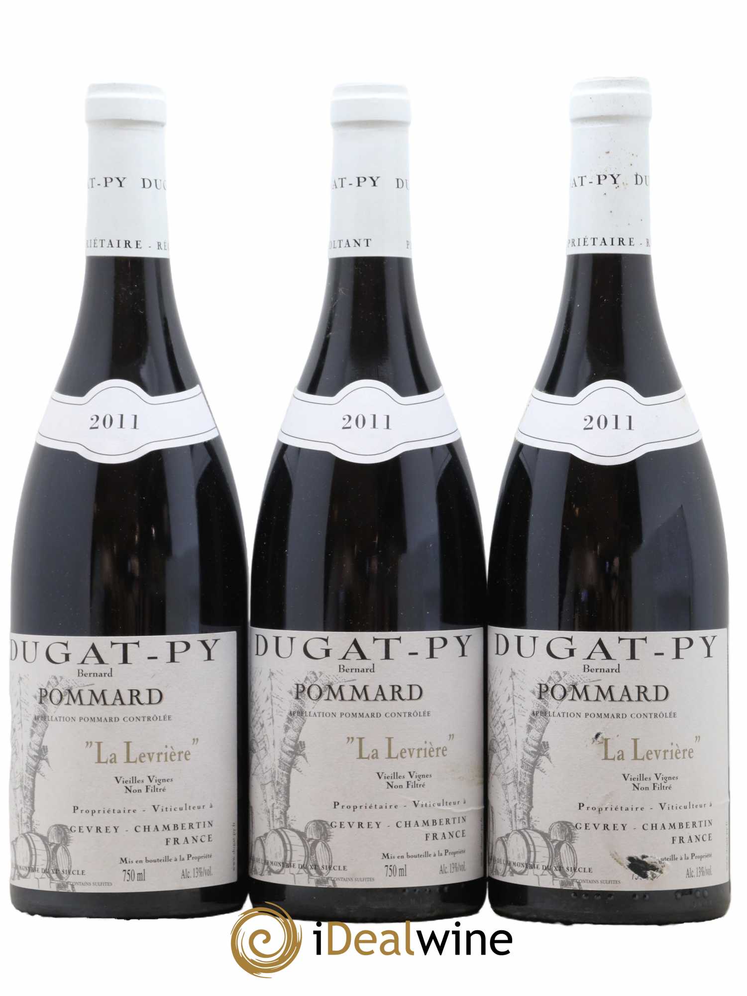 Pommard La Levrière Vieilles Vignes Dugat-Py 2011 - Lot de 3 bouteilles - 0