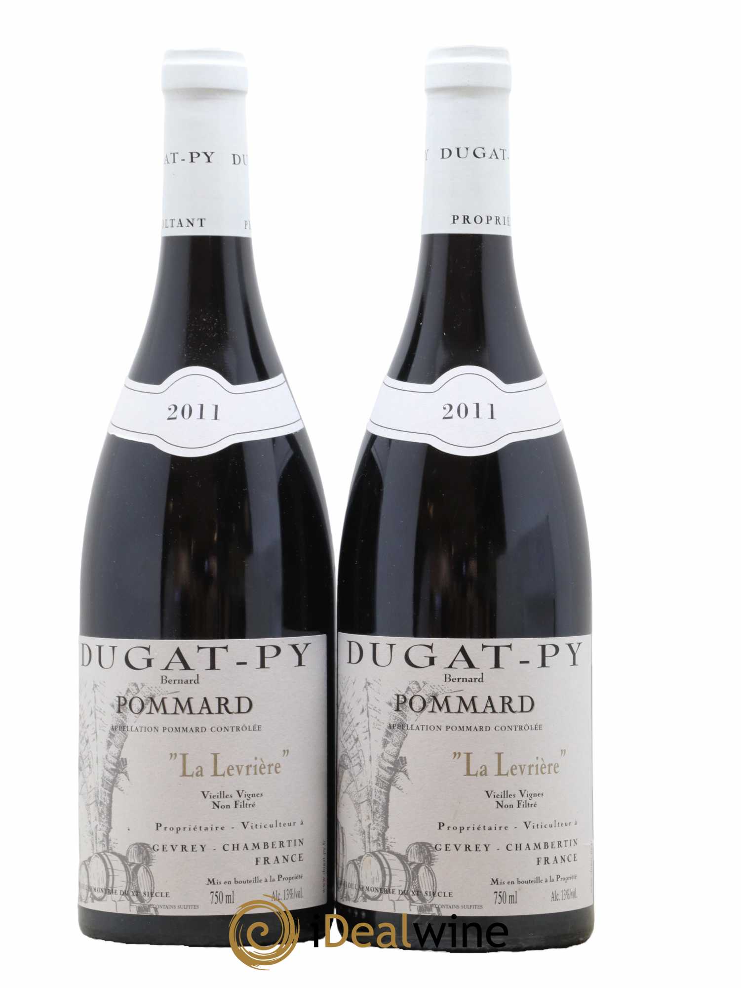 Pommard La Levrière Vieilles Vignes Dugat-Py 2011 - Lot de 2 bouteilles - 0
