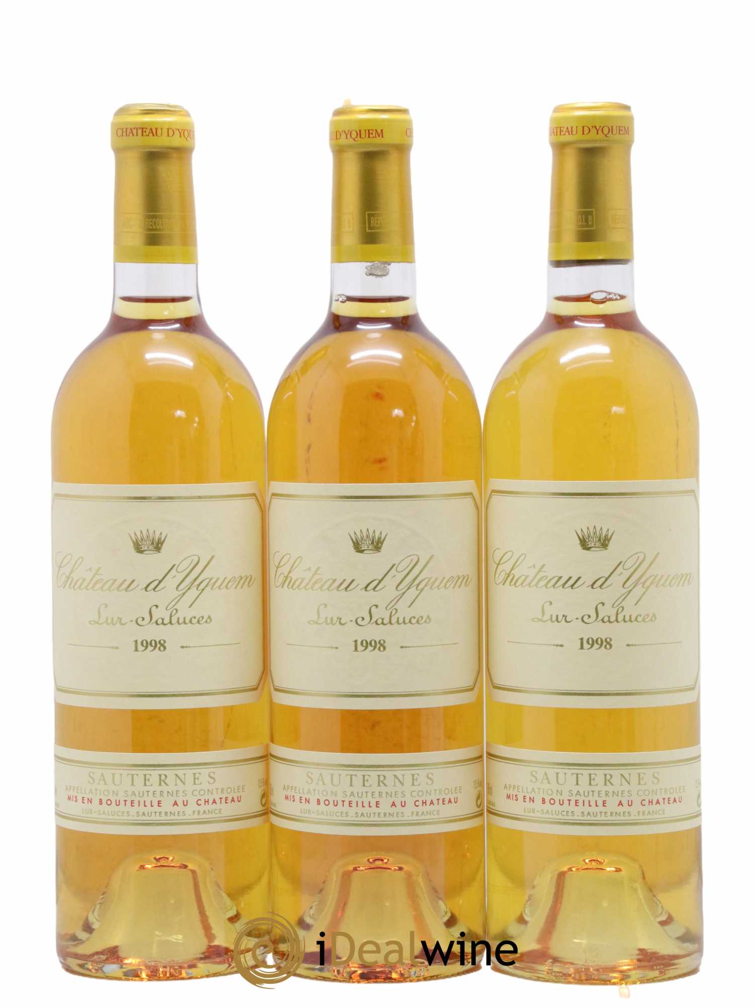 Château d' Yquem 1er Cru Classé Supérieur 1998 - Lotto di 3 bottiglie - 0