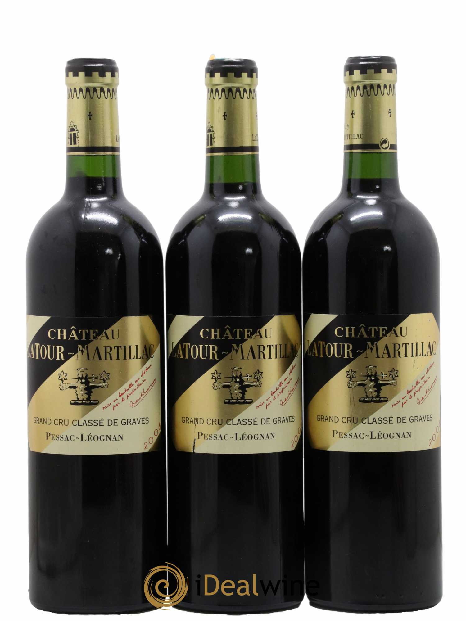 Château Latour-Martillac Cru Classé de Graves 2006 - Lot de 3 bouteilles - 0