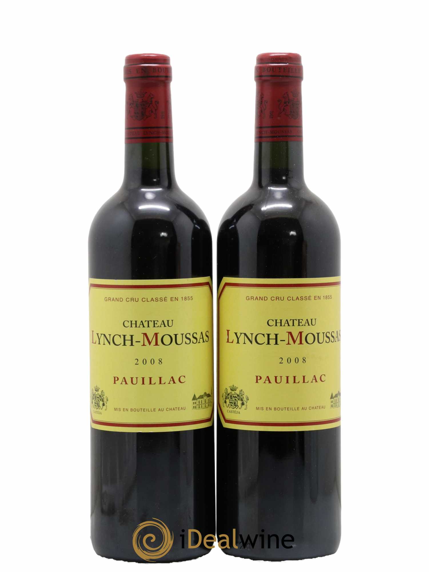 Château Lynch Moussas 5ème Grand Cru Classé 2008 - Lot de 2 bouteilles - 0