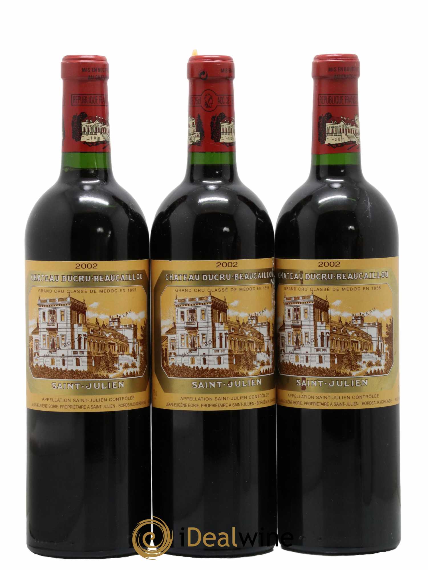 Château Ducru Beaucaillou 2ème Grand Cru Classé 2002 - Lot de 3 bouteilles - 0