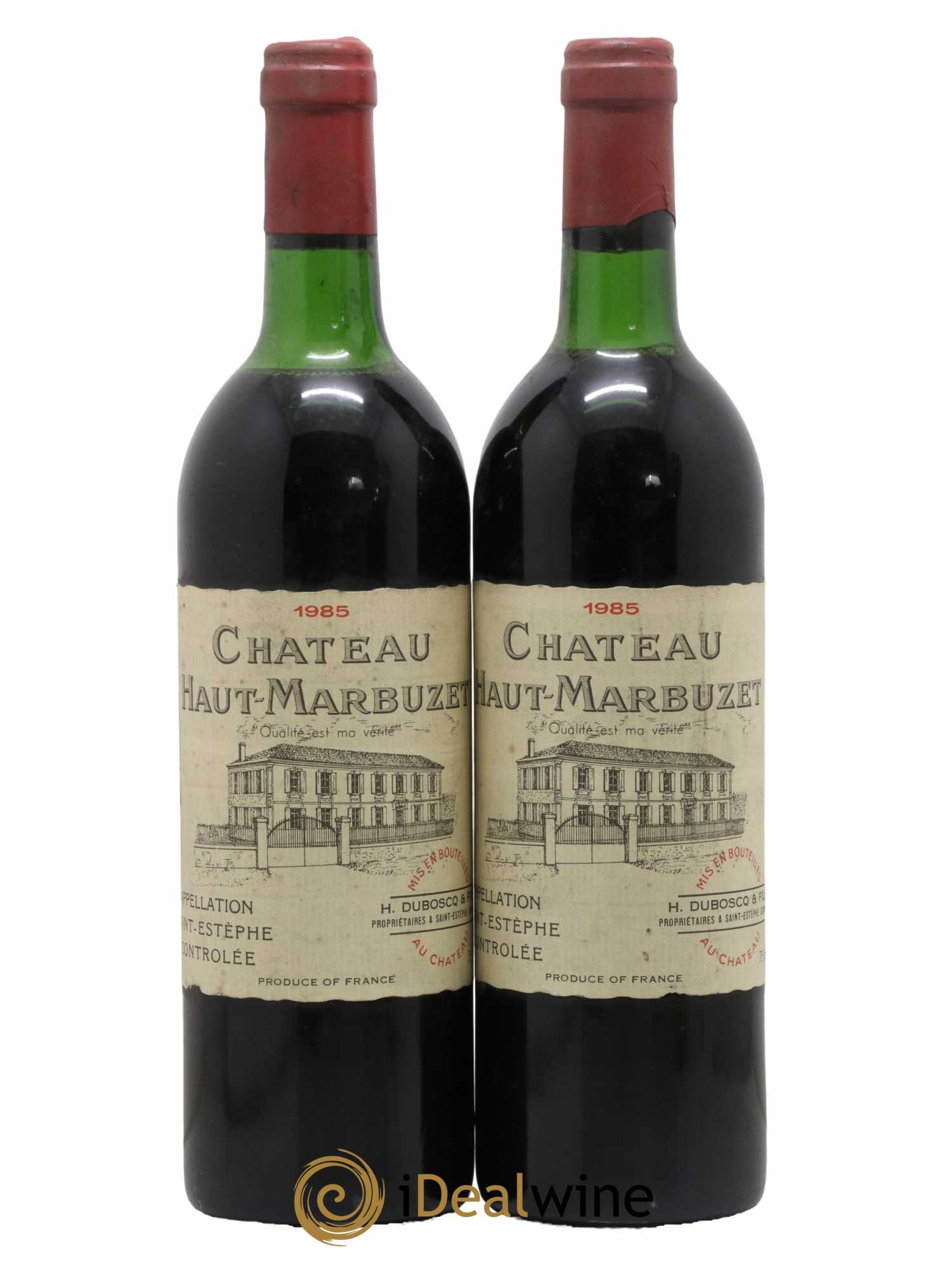 Château Haut Marbuzet 1985 - Lot de 2 bouteilles - 0