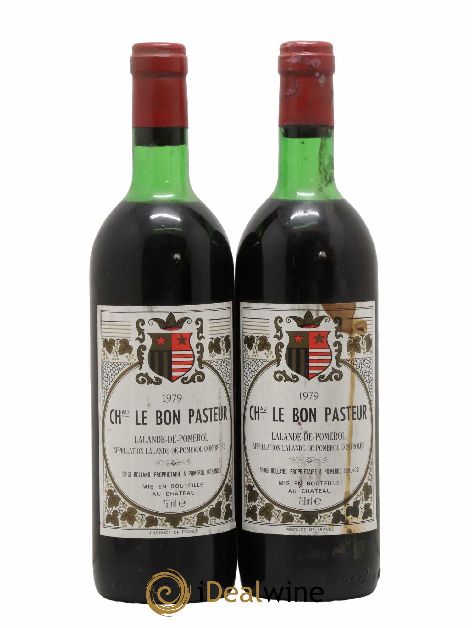 Lalande-de-Pomerol Château le Bon Pasteur 1979 - Lot de 2 bouteilles - 0