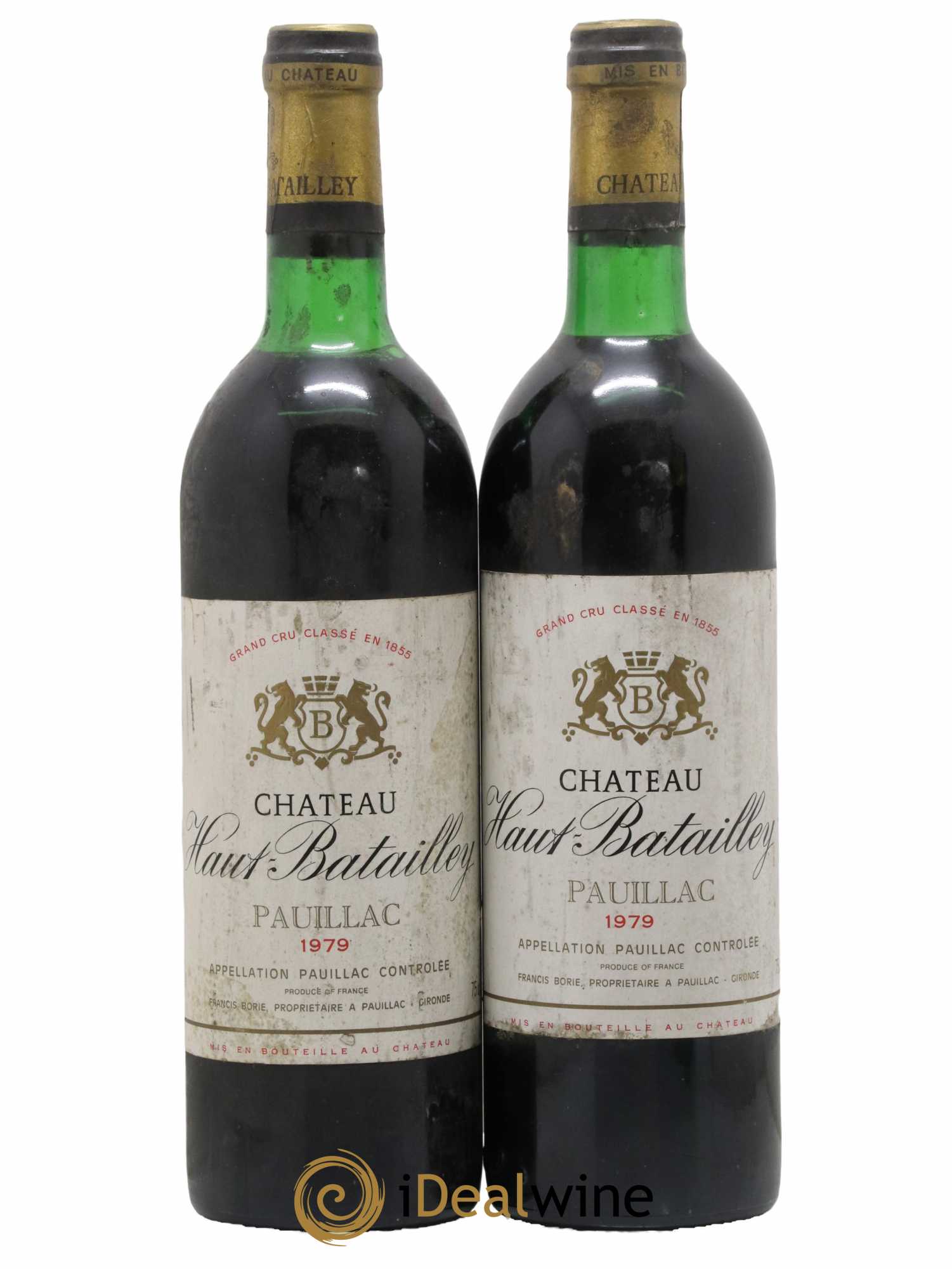 Château Haut Batailley 5ème Grand Cru Classé 1979 - Lot de 2 bouteilles - 0