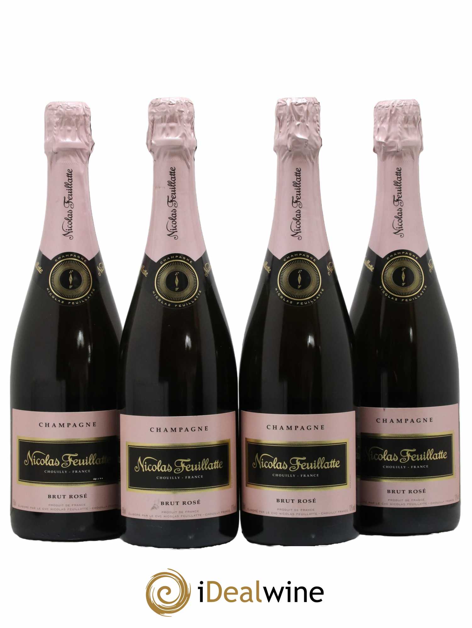 Champagne - Brut Nicolas Feuillatte - Lot de 4 bouteilles - 0