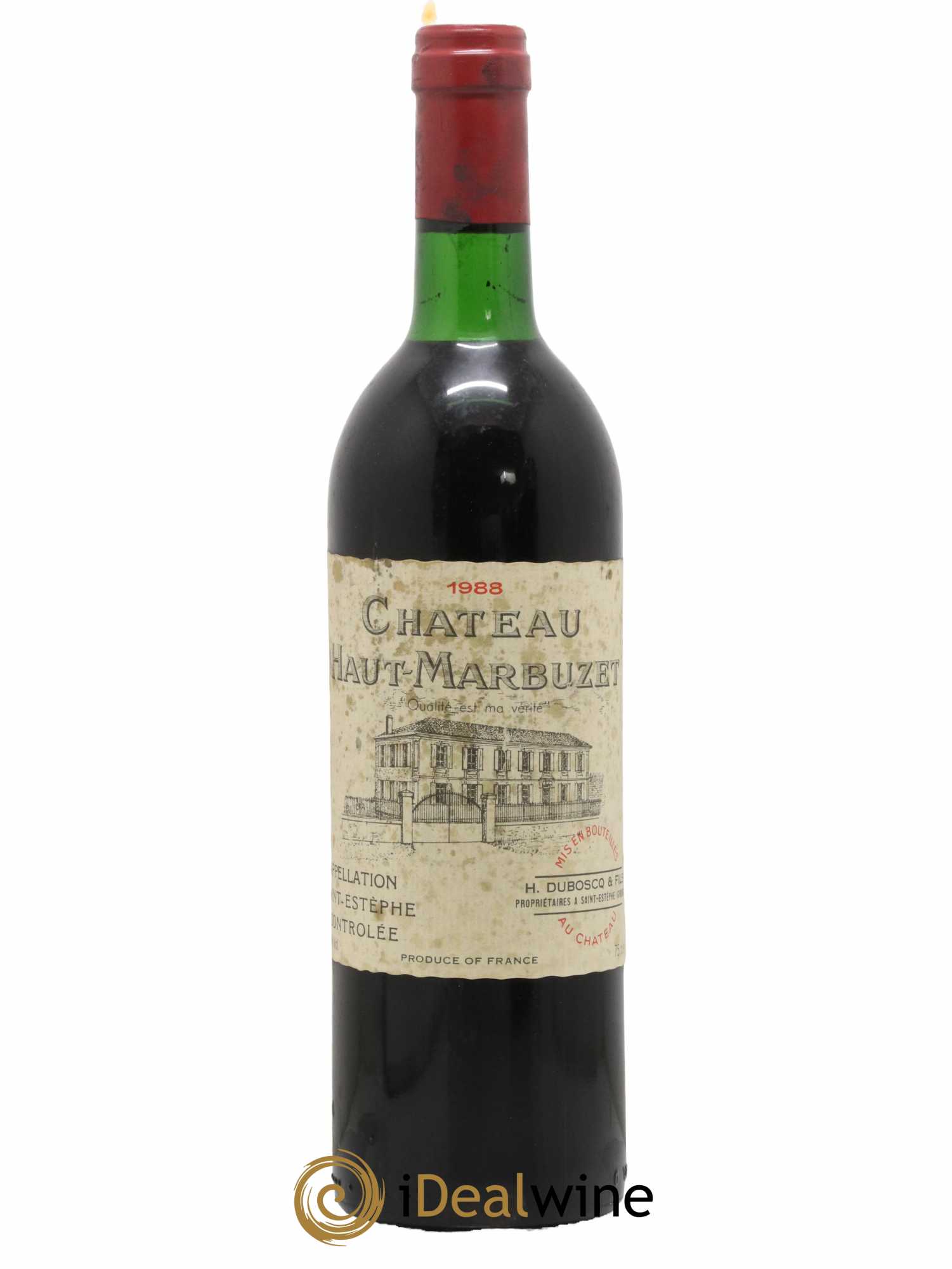 Château Haut Marbuzet 1988 - Lot de 1 bouteille - 0
