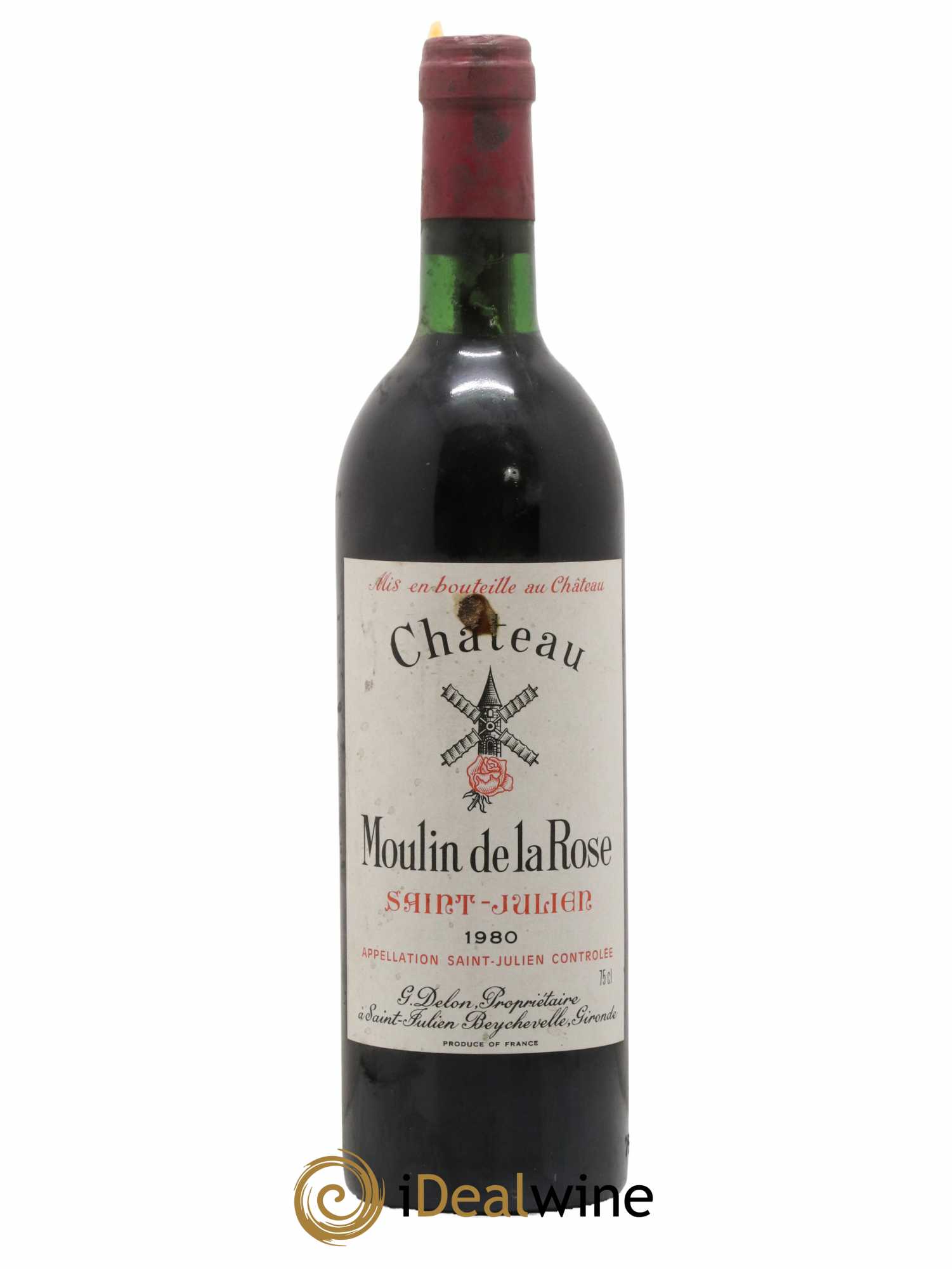 Château Moulin de la Rose Cru Bourgeois 1980 - Lot de 1 bouteille - 0