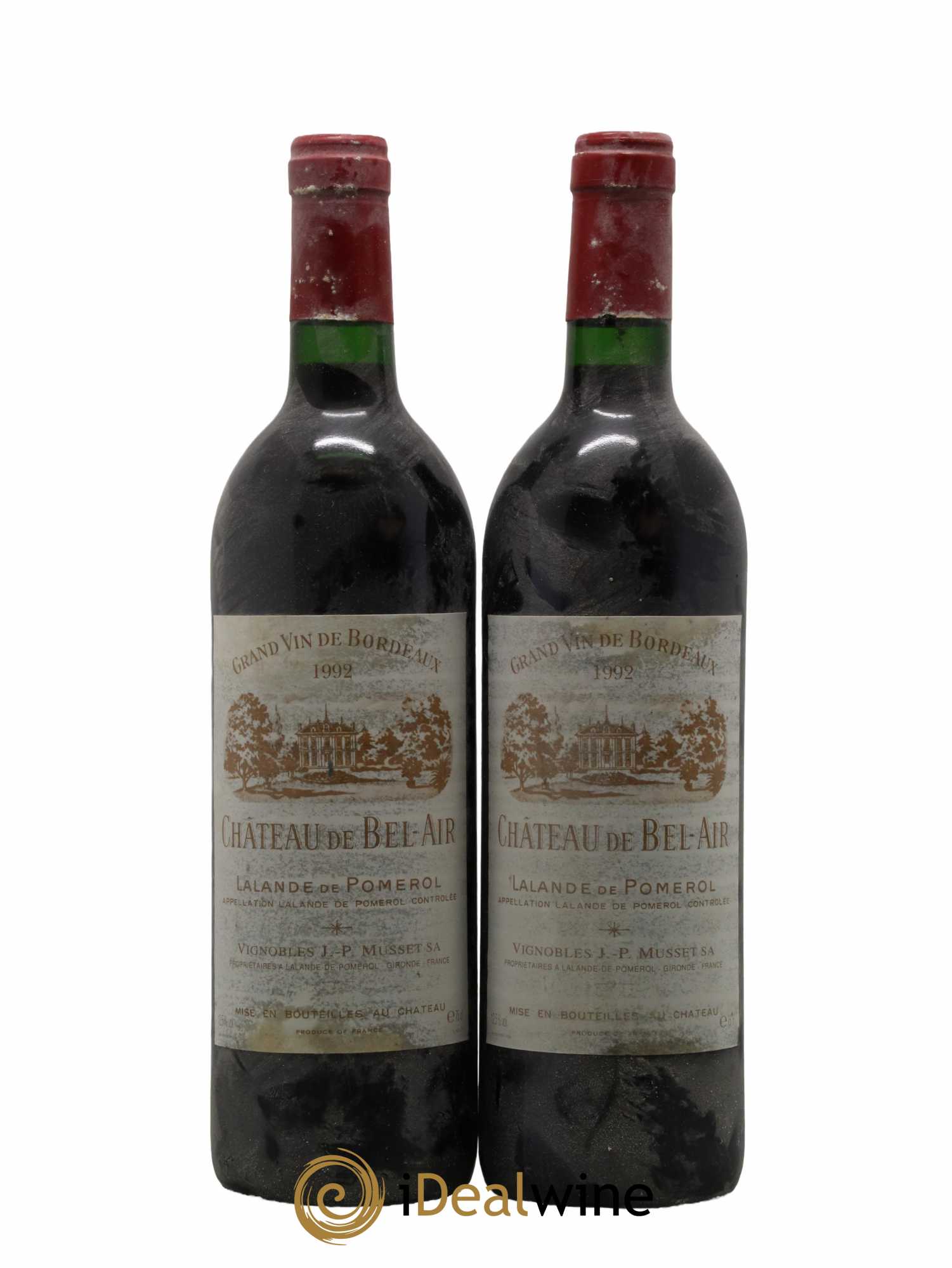 Lalande-de-Pomerol Bel Air 1992 - Lot de 2 bouteilles - 0