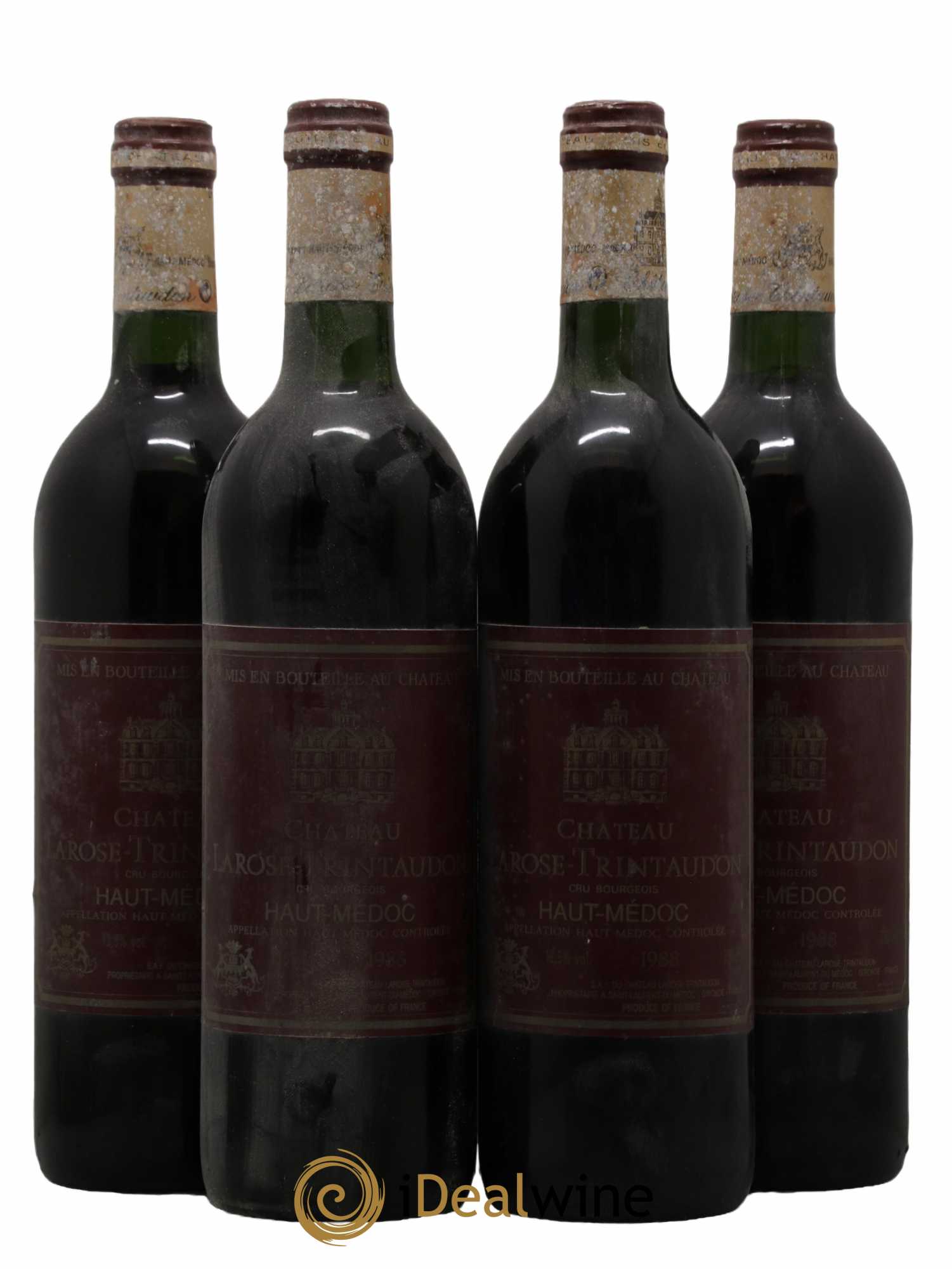 Château Larose Trintaudon Cru Bourgeois 1988 - Lotto di 4 bottiglie - 0