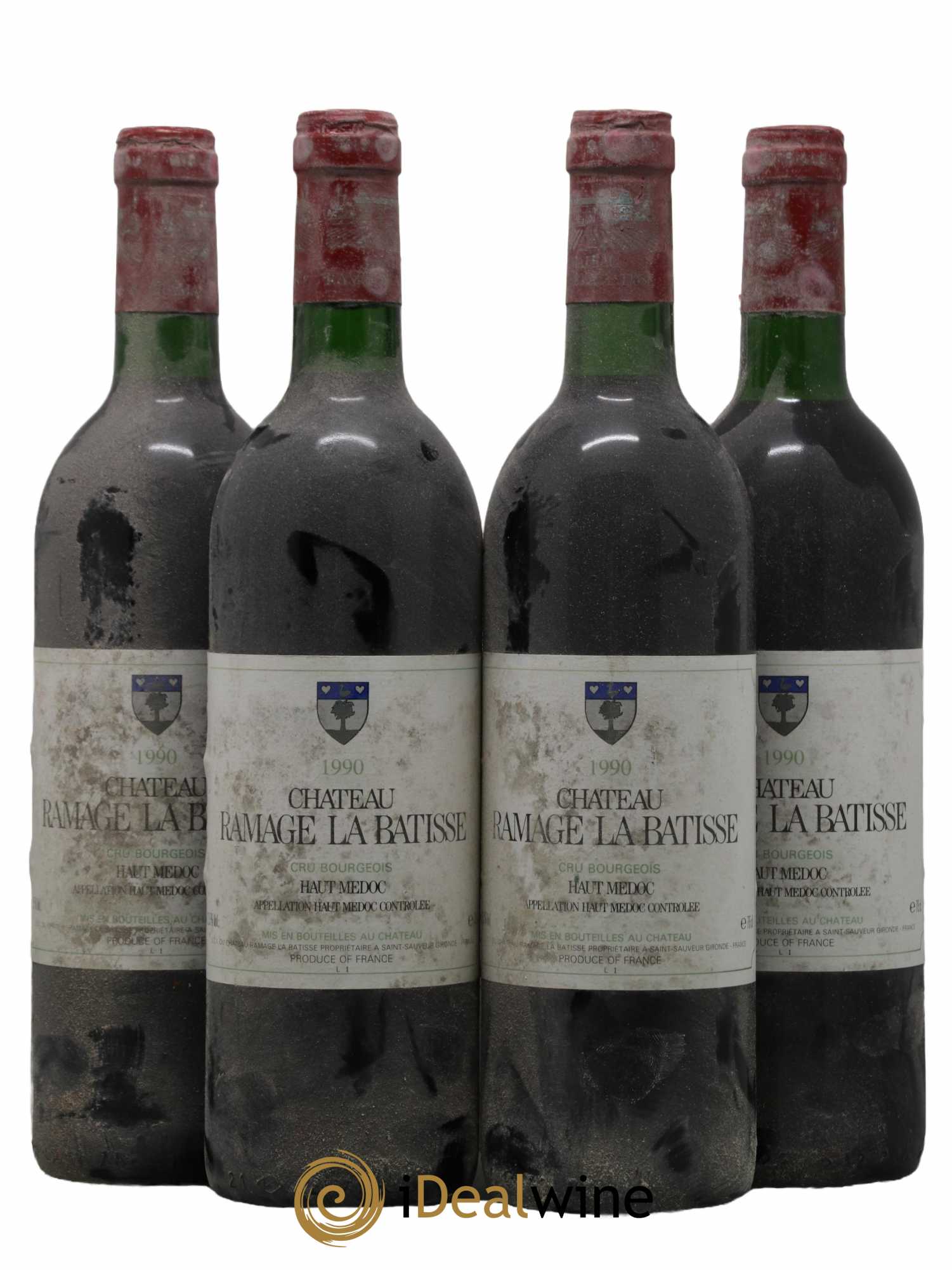 Château Ramage la Bâtisse Cru Bourgeois 1990 - Posten von 4 Flaschen - 0