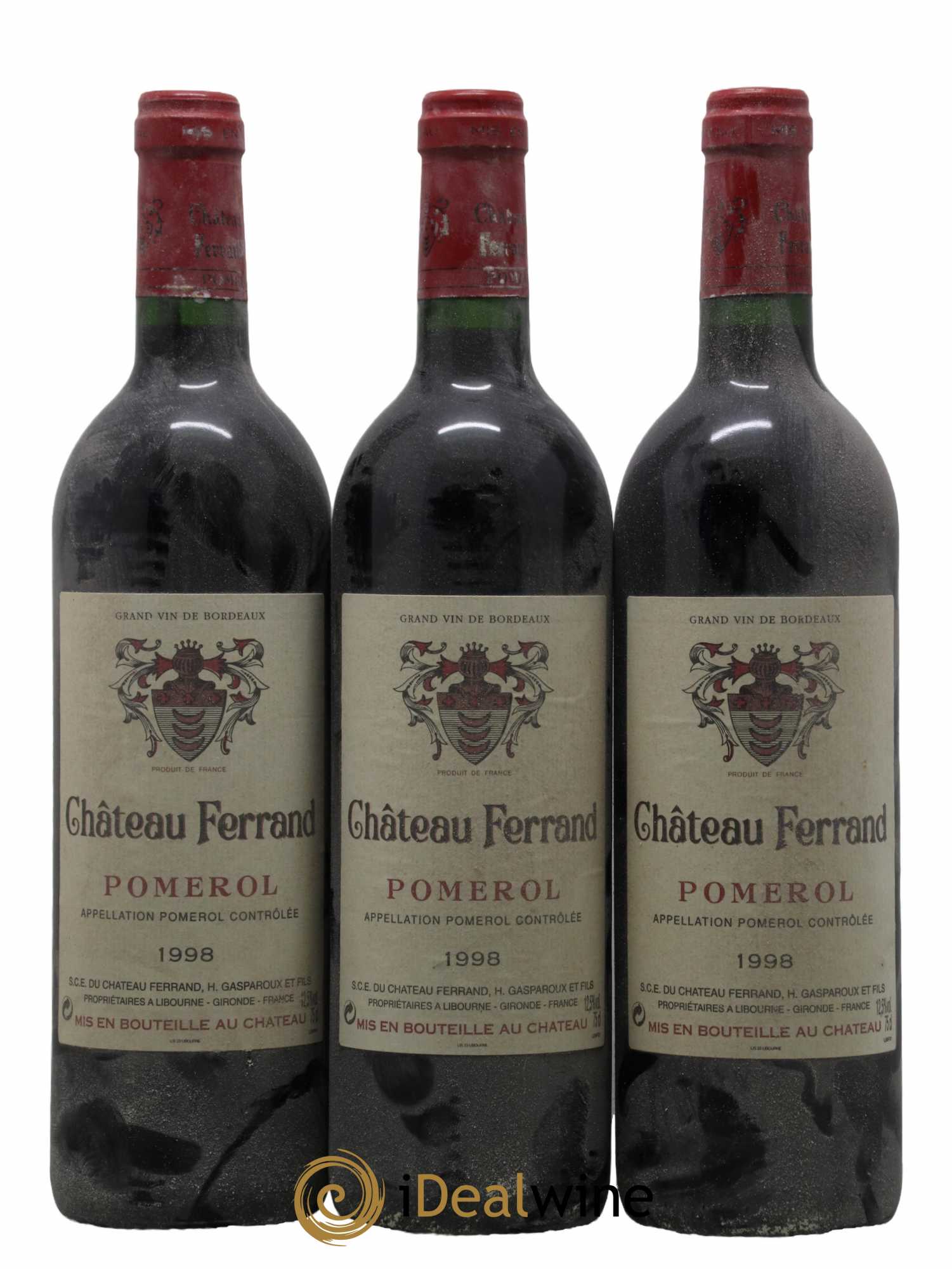 Château Ferrand 1998 - Lot de 3 bouteilles - 0