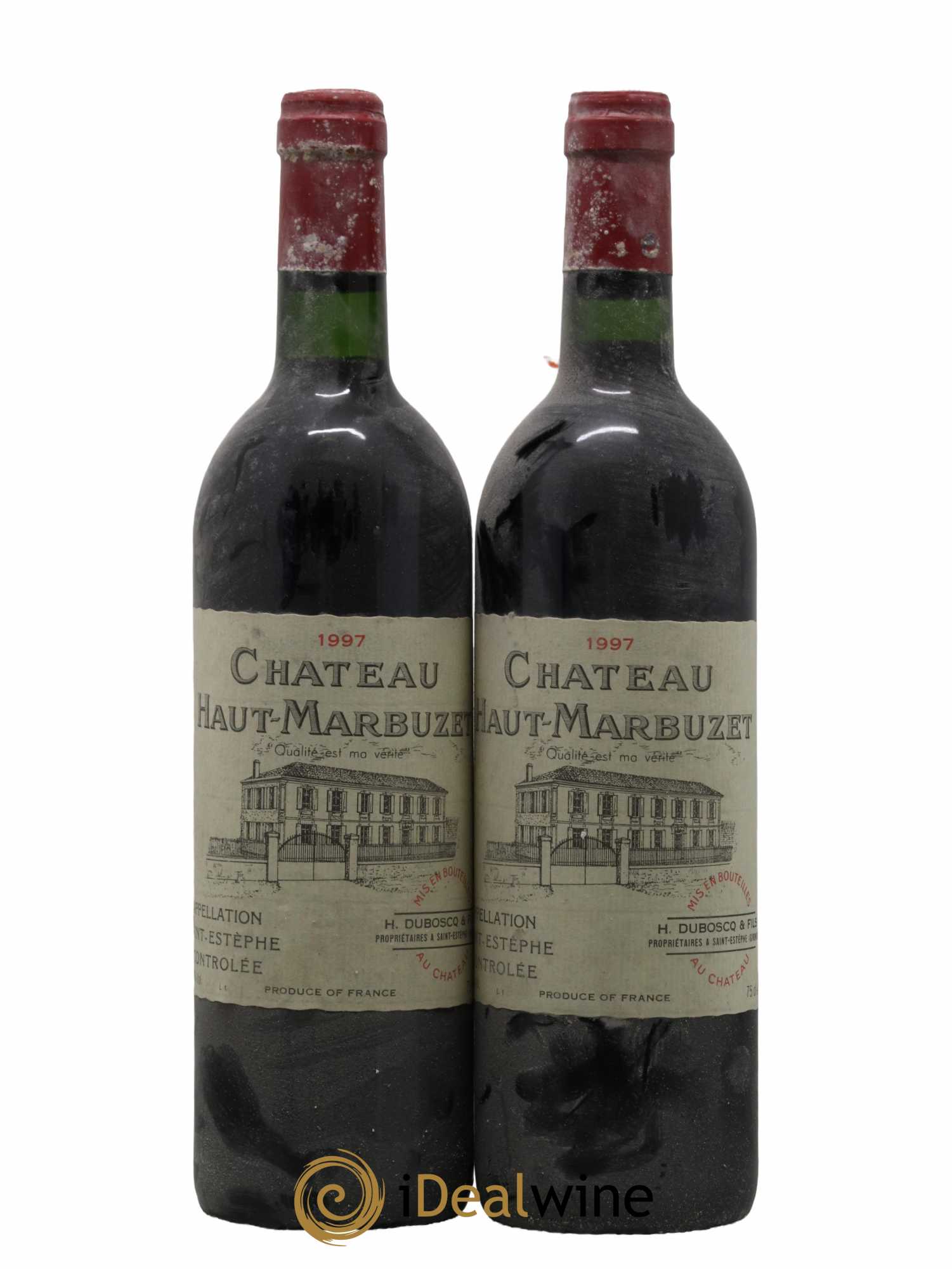 Château Haut Marbuzet 1997 - Lot de 2 bouteilles - 0