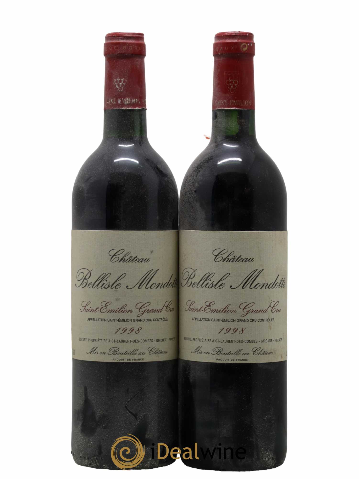 Château Bellisle Mondotte 1998 - Lot de 2 bouteilles - 0