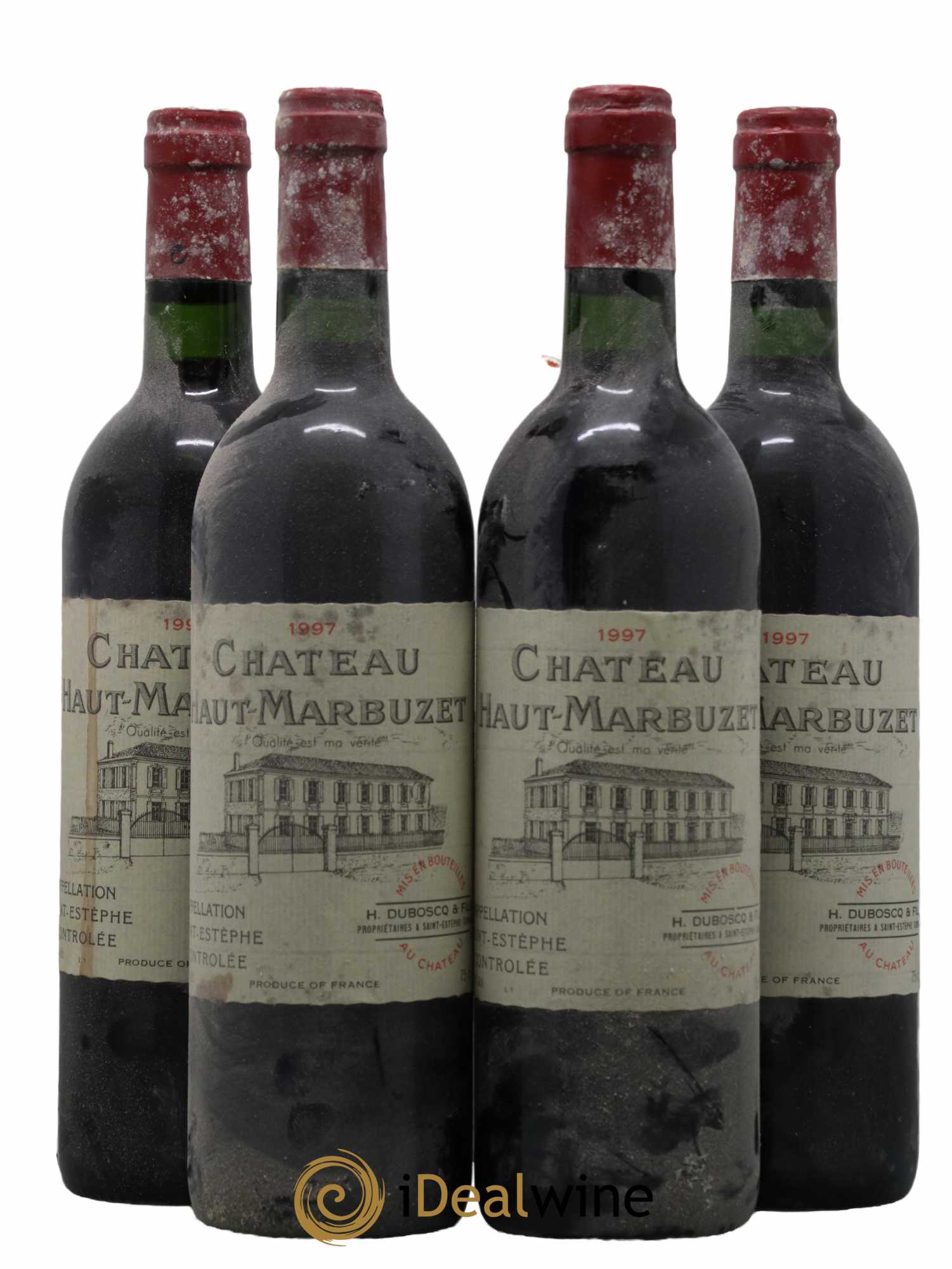 Château Haut Marbuzet 1997 - Lot de 4 bouteilles - 0