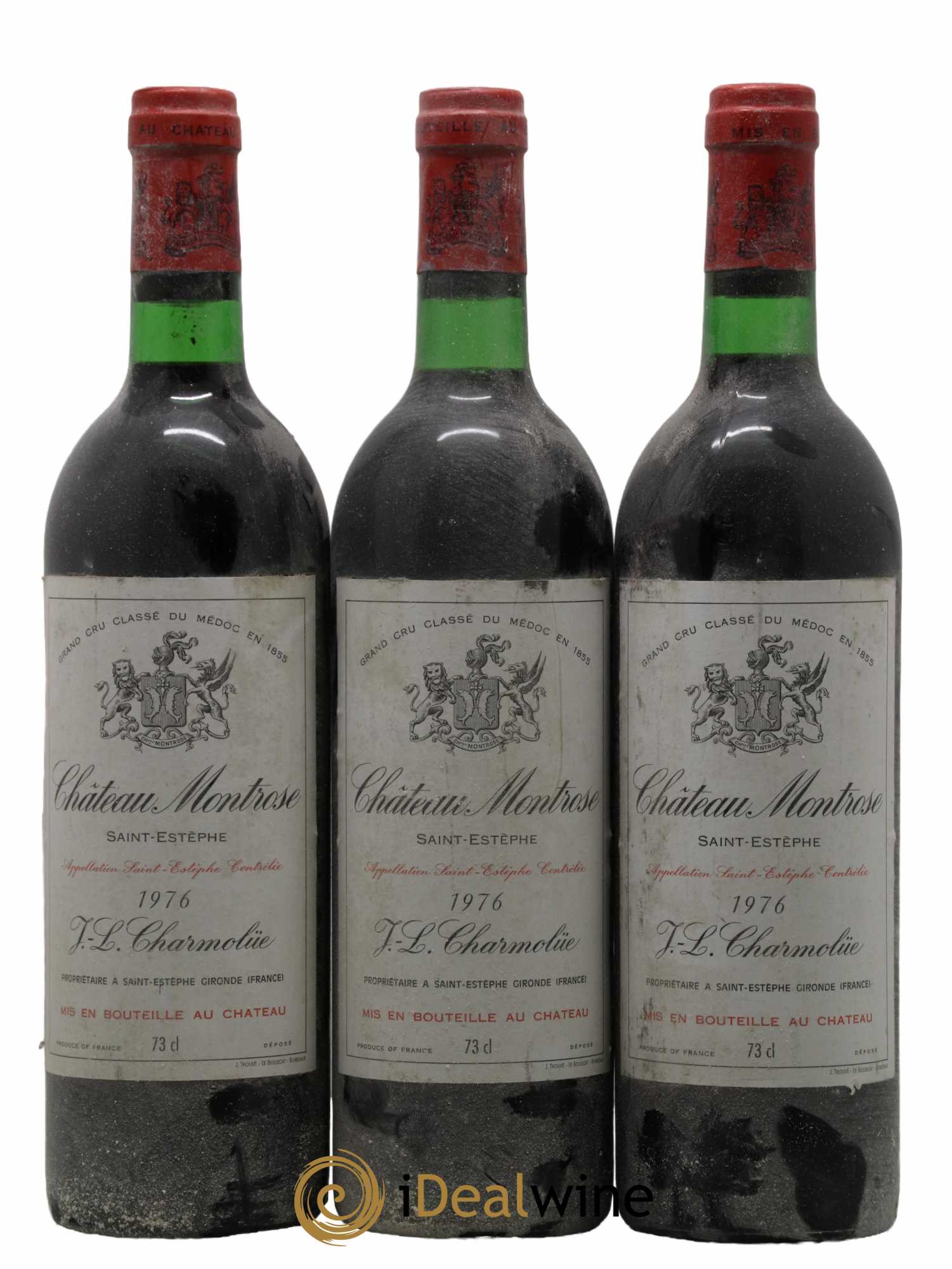 Château Montrose 2ème Grand Cru Classé 1976 - Lot de 3 bouteilles - 0
